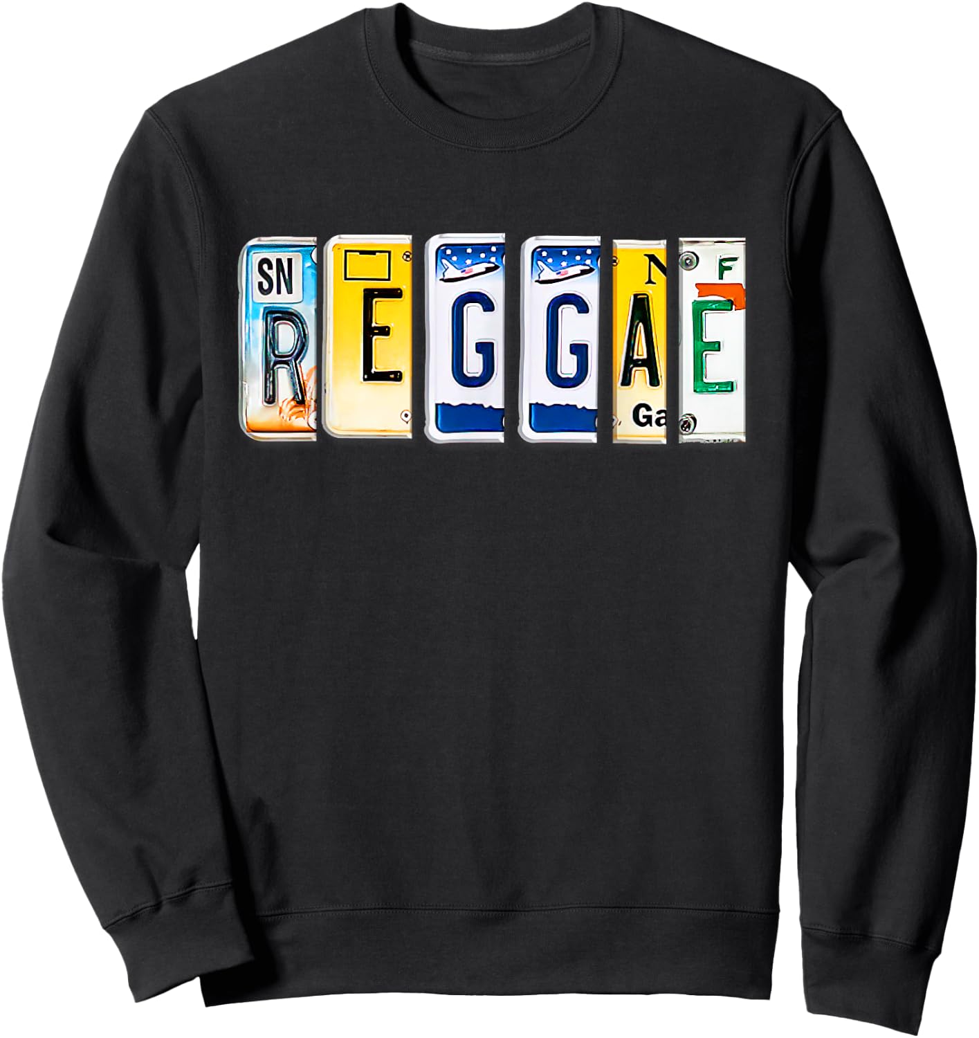 Men Women Reggae Clothing Reggae T Jamaica Souvenir Reggae Sweatshirt - Sweatshirt | Black
