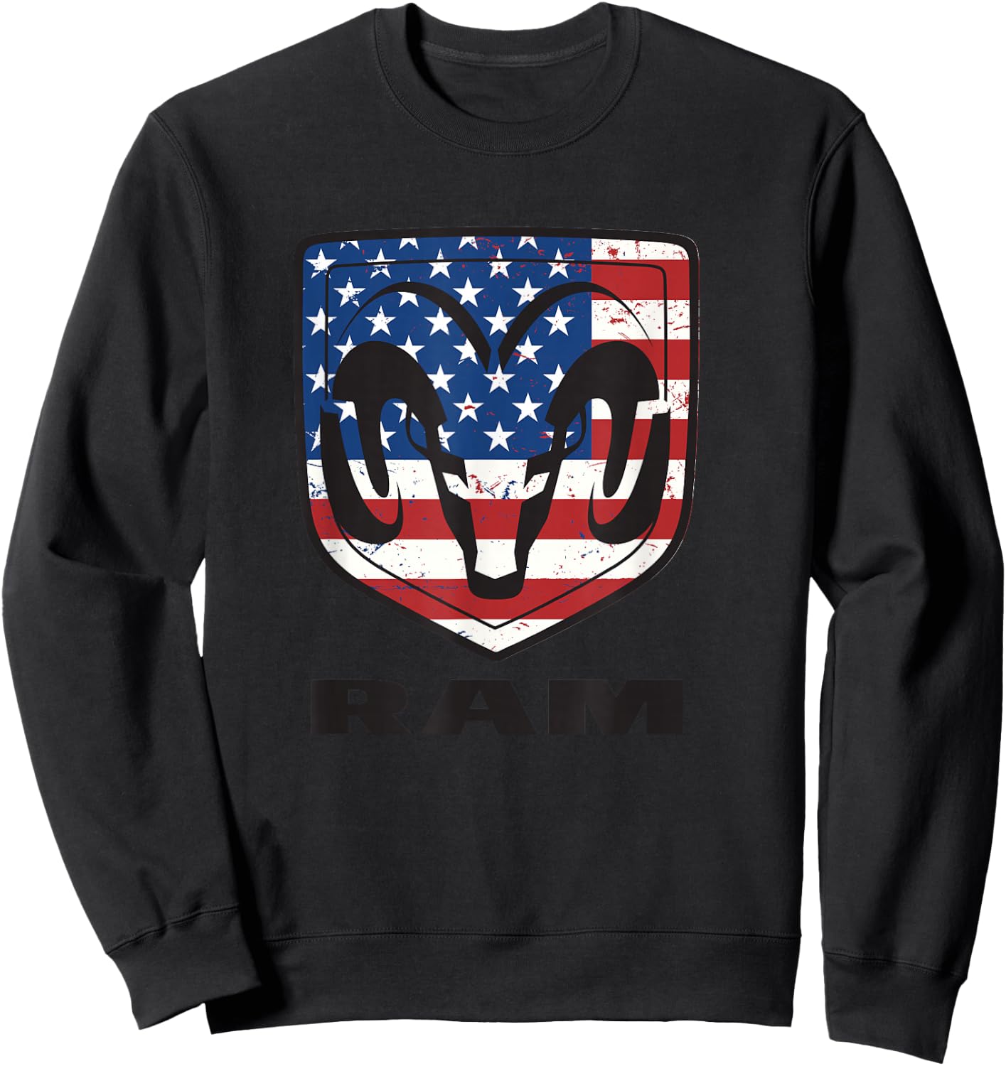 RAM Trucks Shield Flag Sweatshirt - Sweatshirt | Black