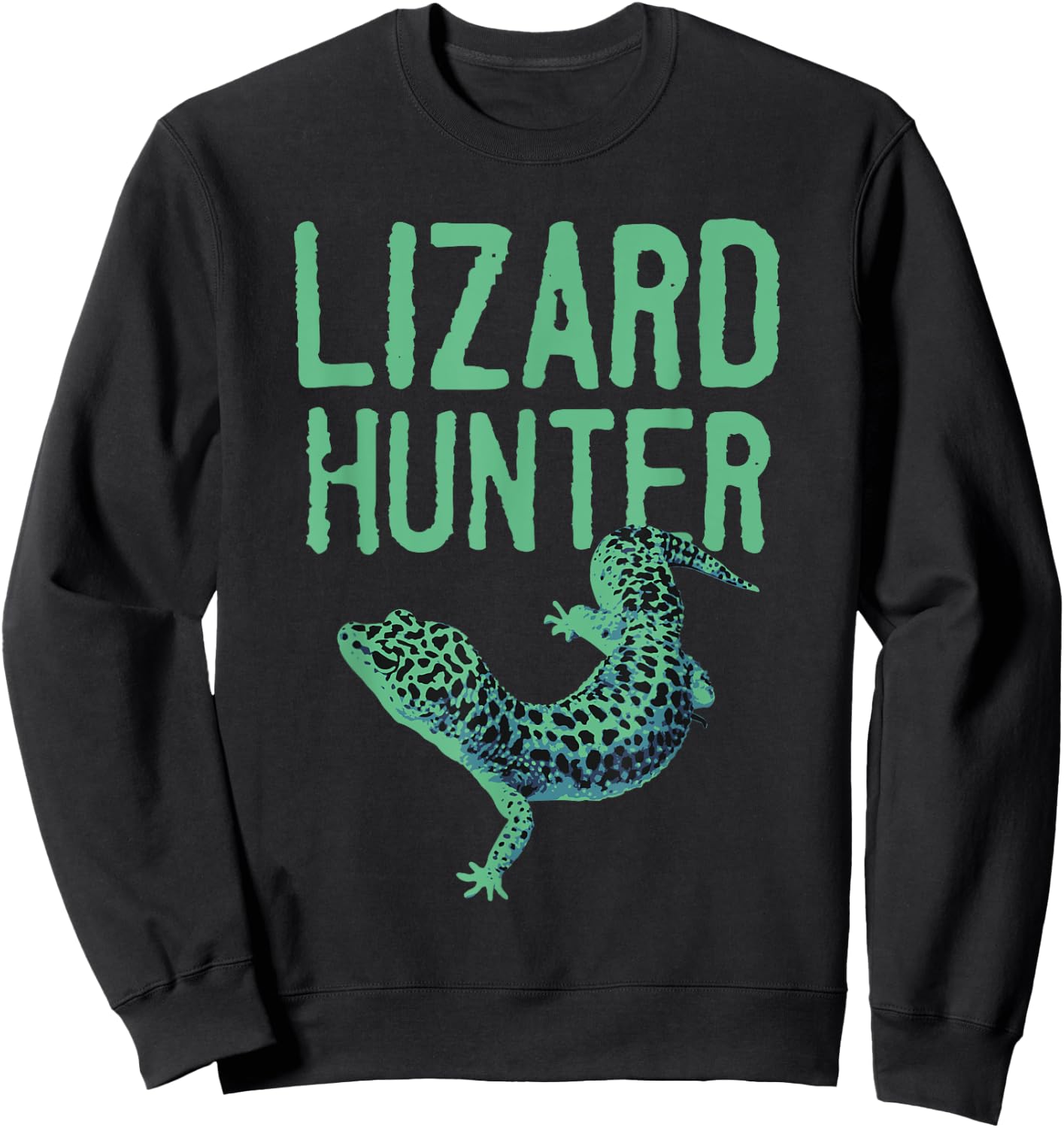 Funny Lizard Designs For Kids Men Women Reptile Herpetology Sweatshirt - Sweatshirt | Black
