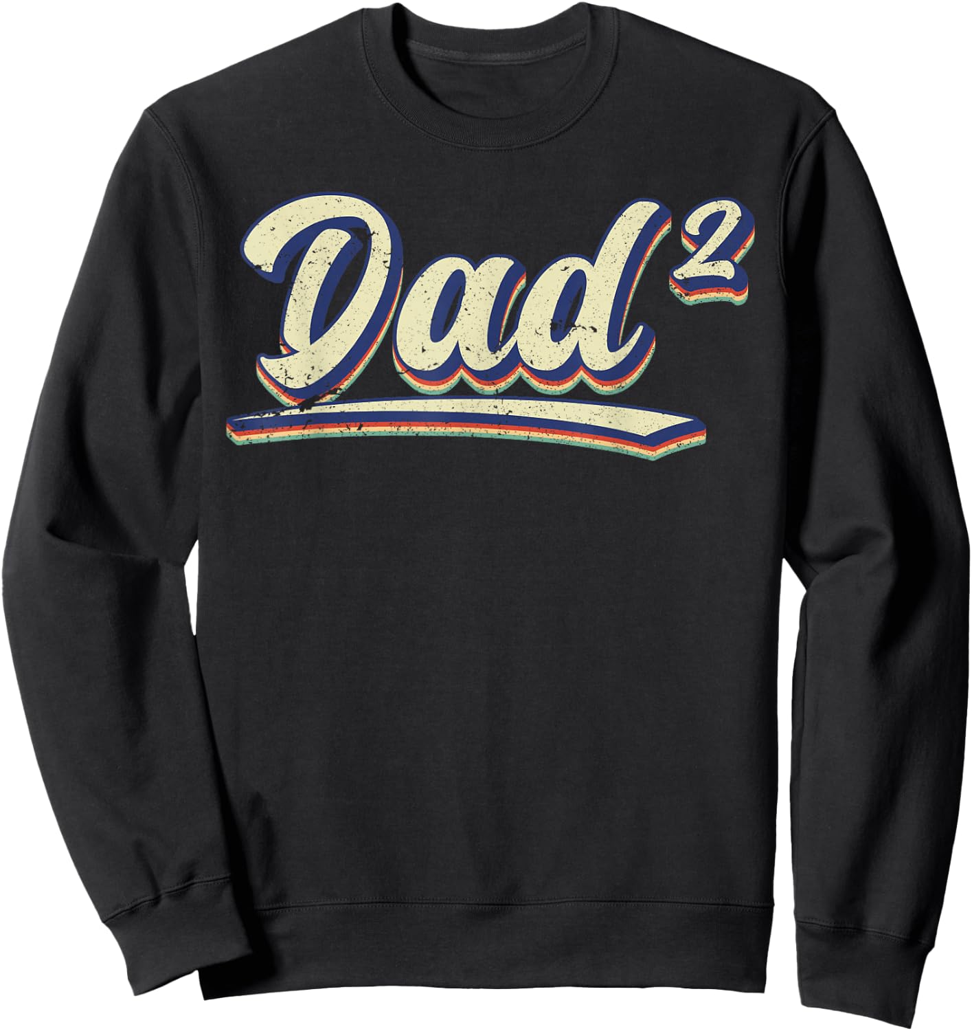 Dad for birth, second child, dad to the power of 2 Sweatshirt - Sweatshirt | Black
