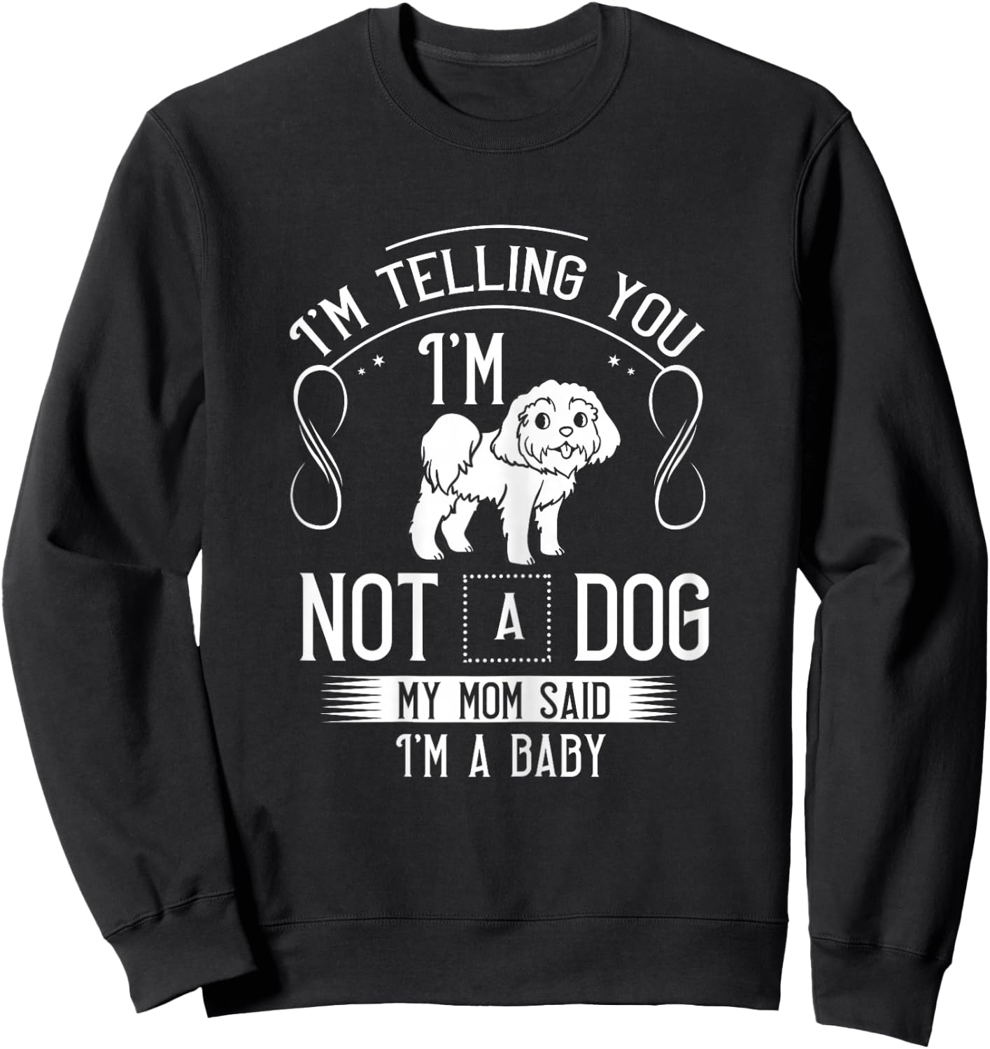 Shih Poo Dog Puppies Owner Lover Sweatshirt - Sweatshirt | Black