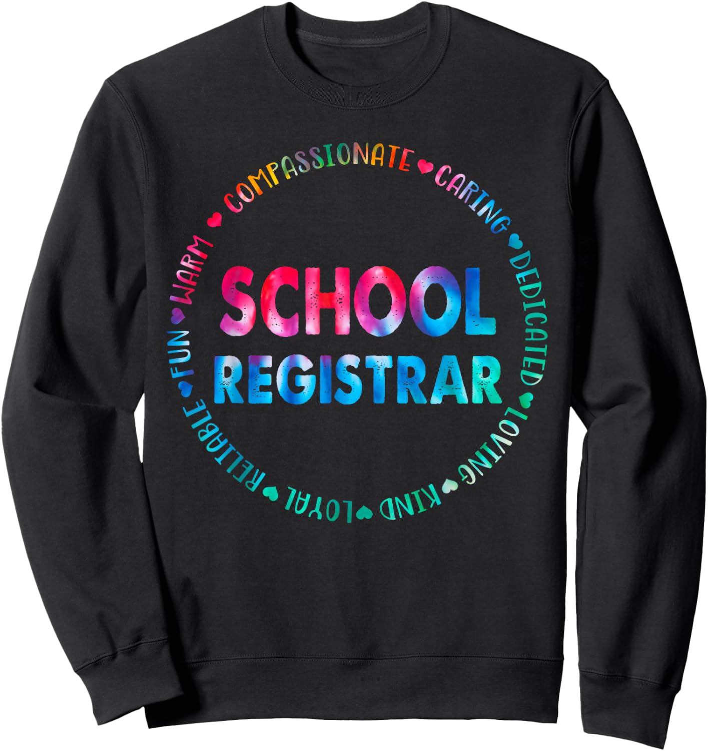 School Registrar School Data Entry Clerk Accountant Sweatshirt - Sweatshirt | Black