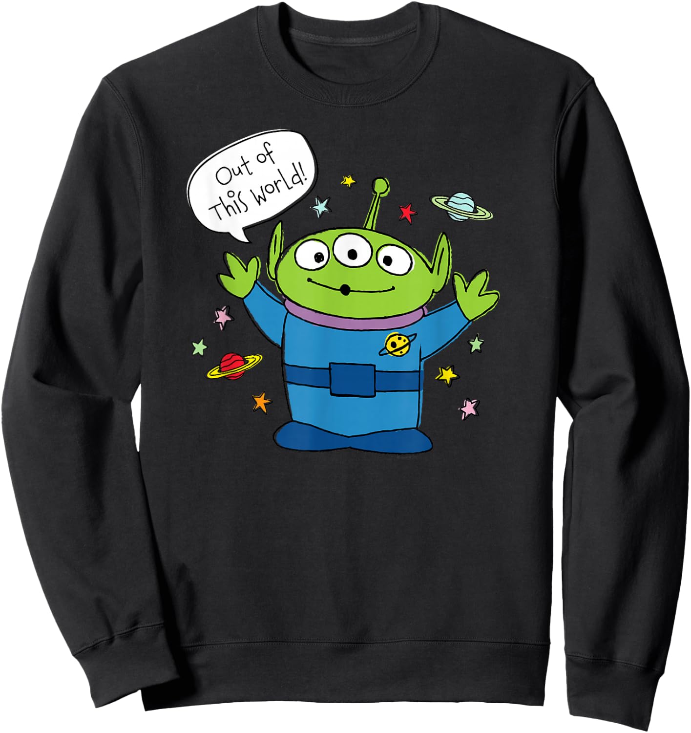 Disney PIXAR Toy Story Aliens Out of this World Sweatshirt - Sweatshirt | Black