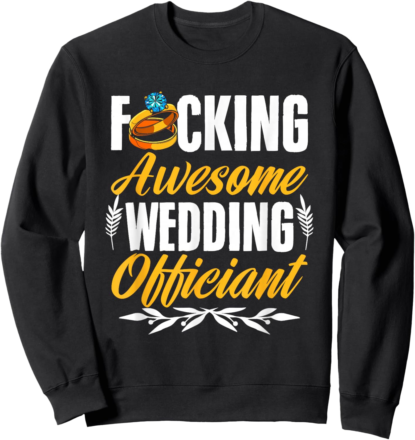 Awesome Wedding Officiant Marriage Ordained Minister Sweatshirt - Sweatshirt | Black