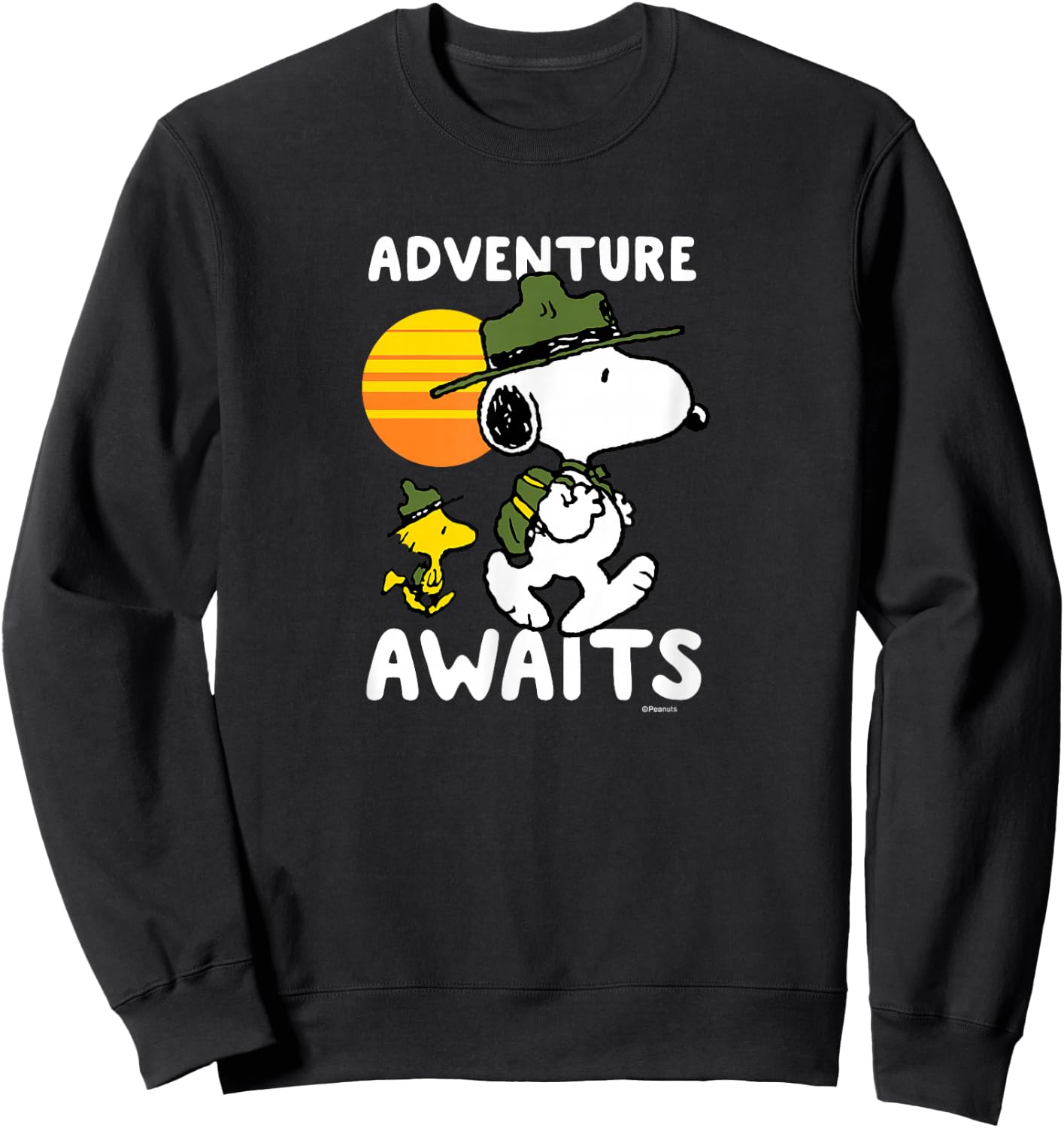 Peanuts - Snoopy Adventure Awaits Sweatshirt - Sweatshirt | Black