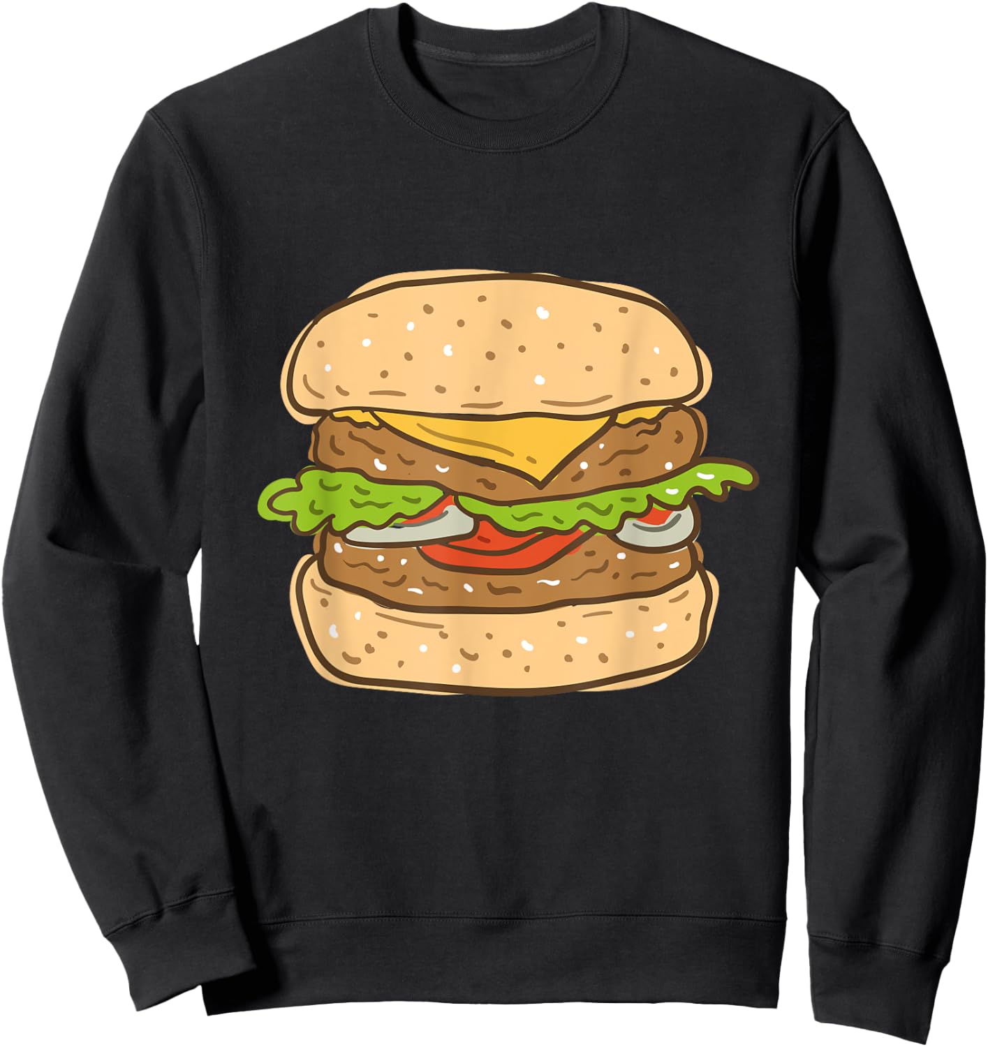 Burger and French Fries Matching Costumes for Halloween Sweatshirt - Sweatshirt | Black