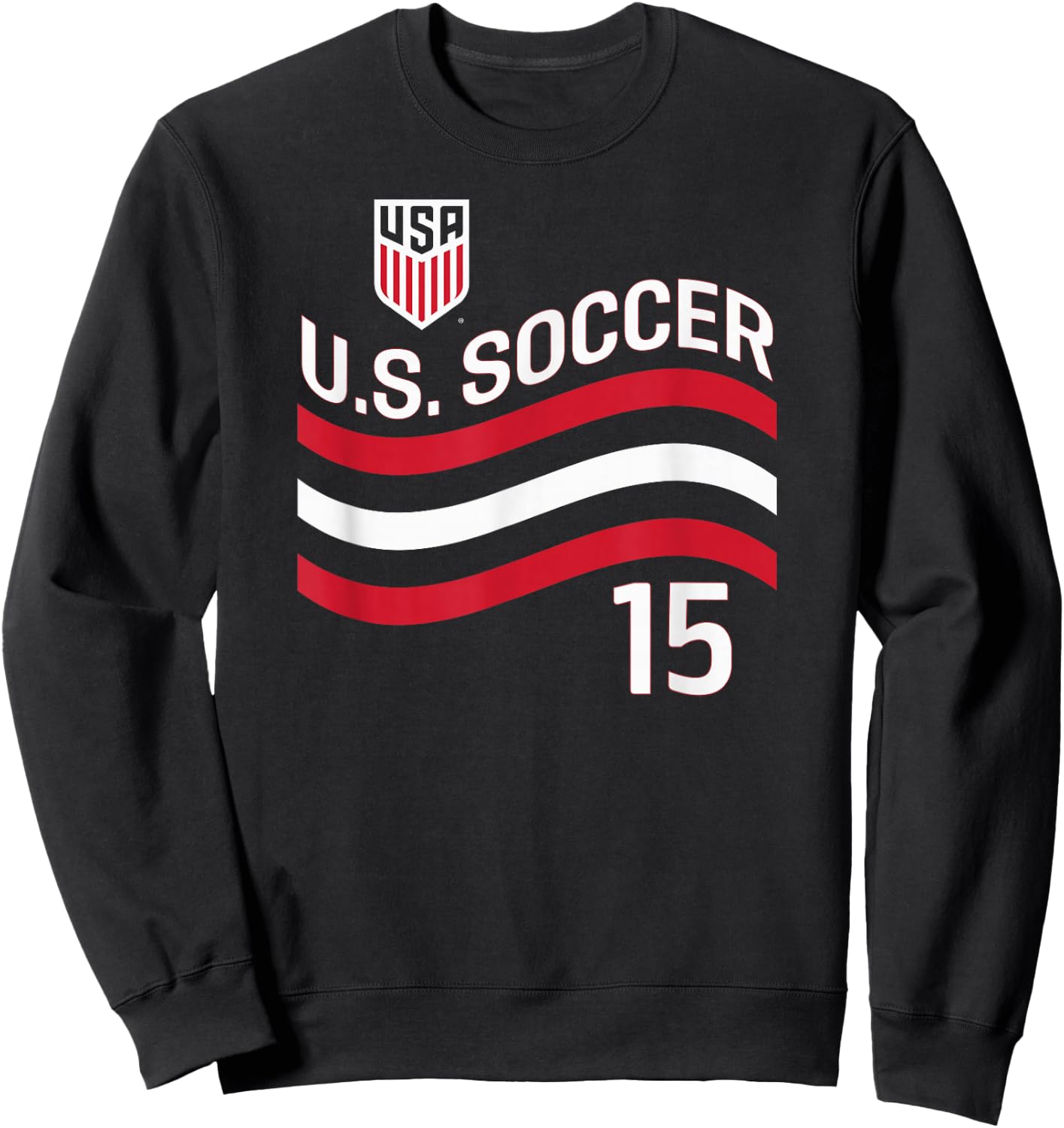 Cristian Roldan 15 Navy USMNT Officially Licensed Sweatshirt - Sweatshirt | Black
