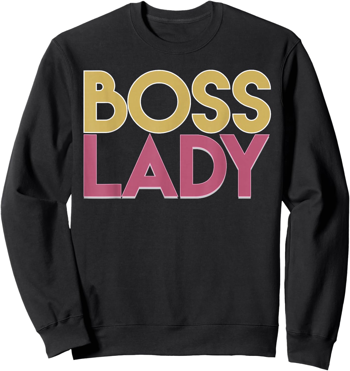 Boss Lady Vintage Women Empowerment Lead Leader Sweatshirt - Sweatshirt | Black