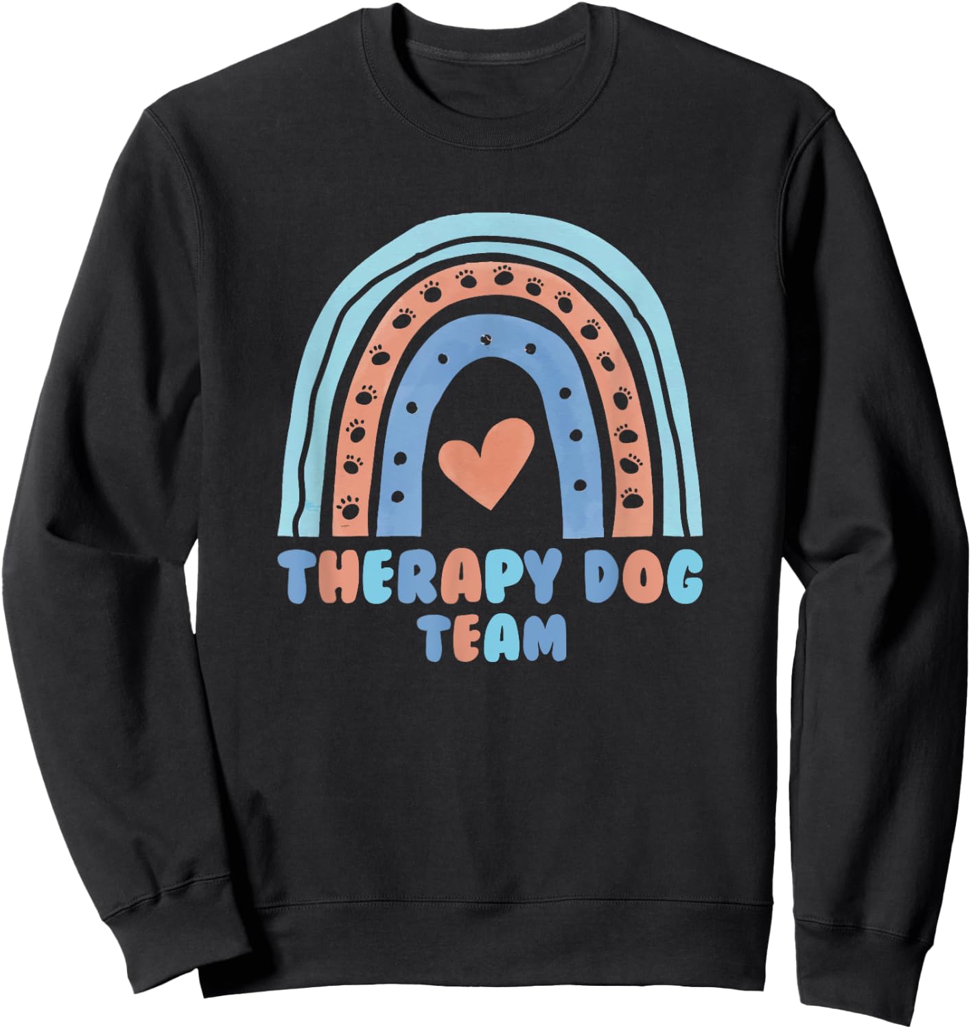Therapy Dog Team For Animal Assisted Pet Therapy Sweatshirt - Sweatshirt | Black
