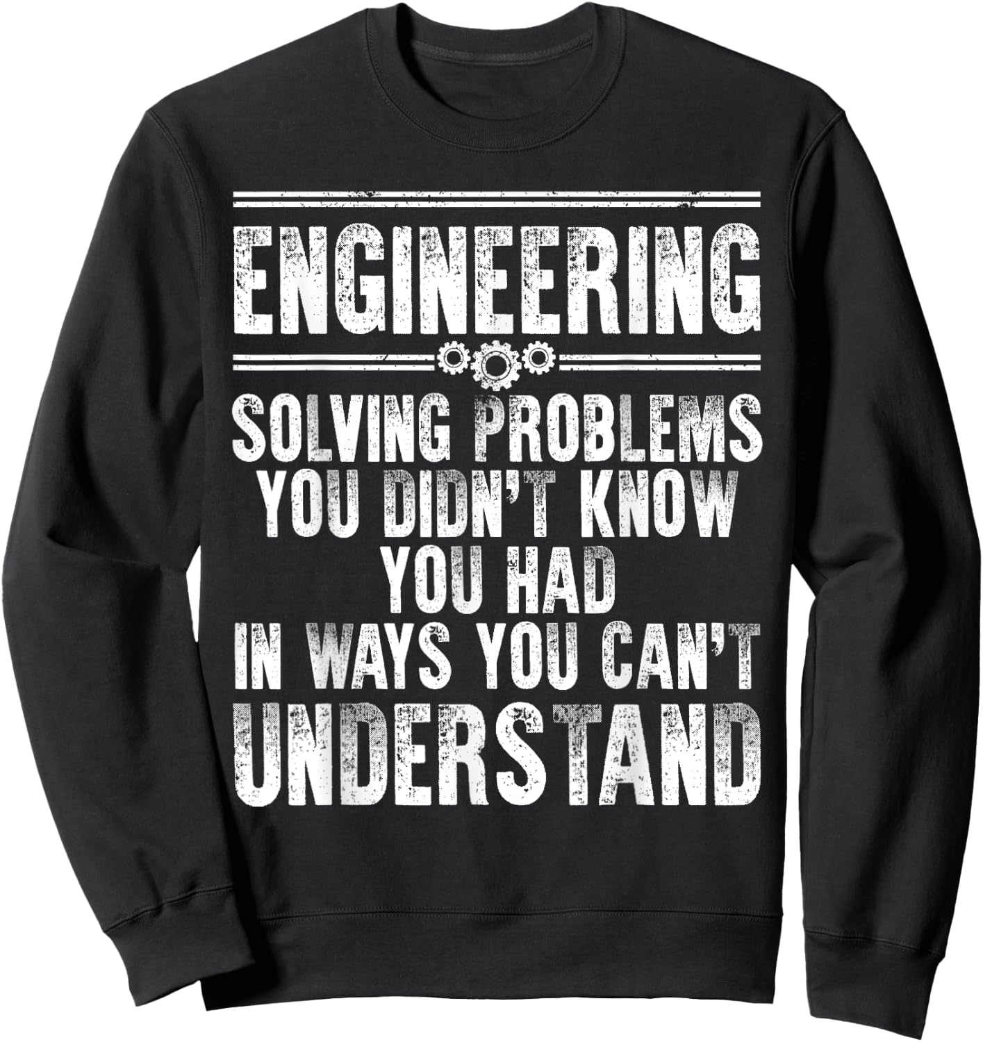 Funny Engineering Design Women Kids Engineer Student Sweatshirt - Sweatshirt | Black