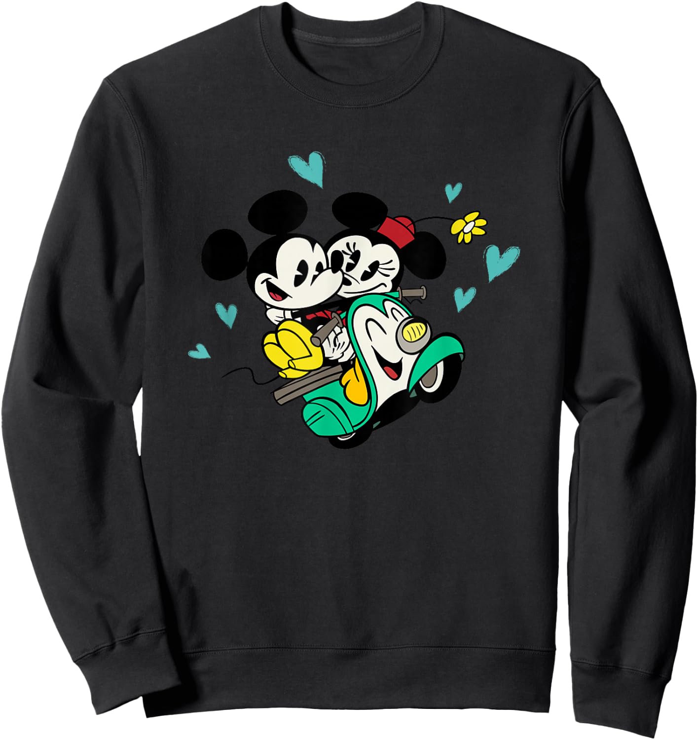Disney Channel Mickey and Minnie Mouse Cartoon Sweatshirt - Sweatshirt | Black