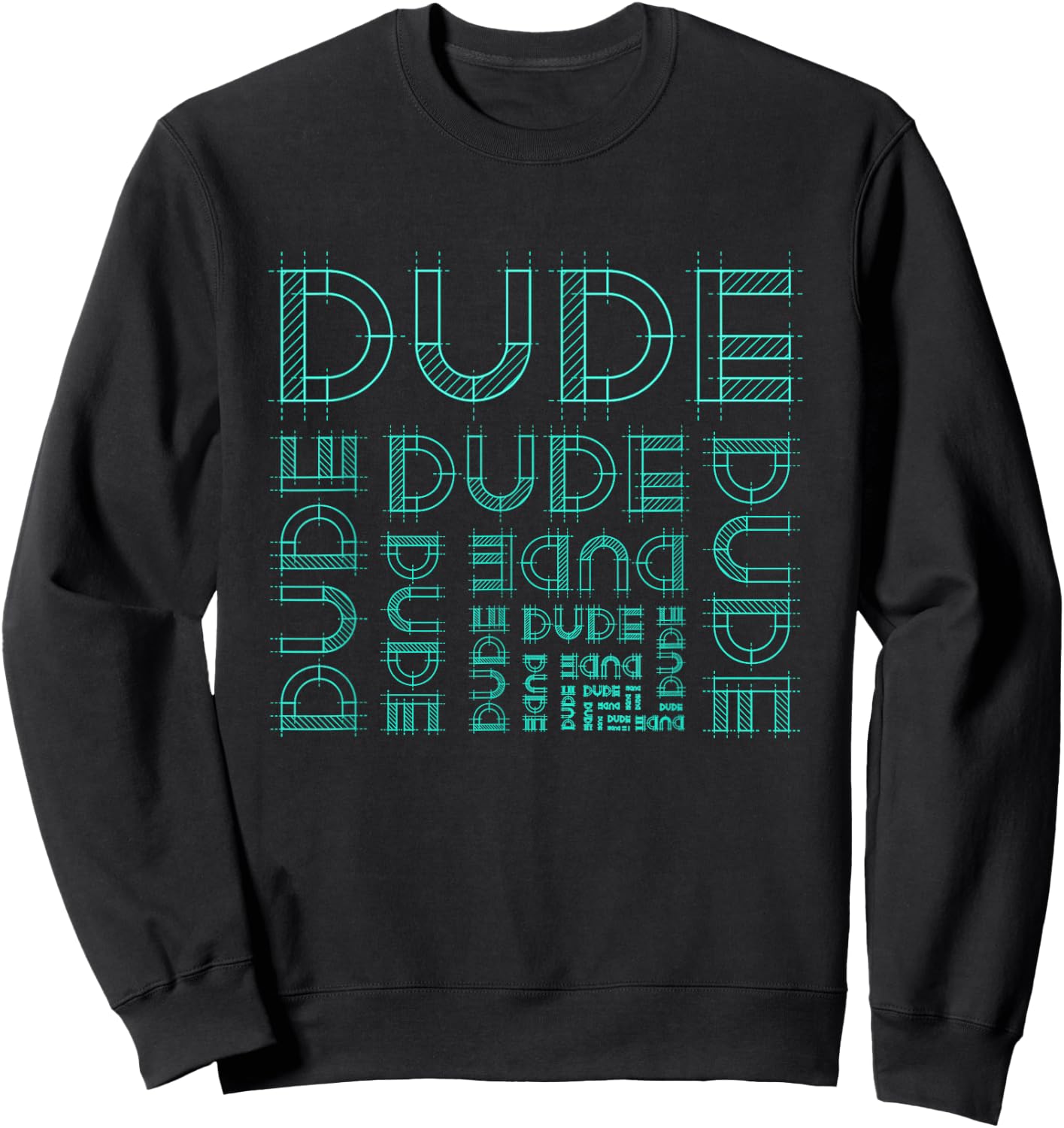 Perfect Dude Shirts Youth Boys Men Perfect Dude Shirt Dude Sweatshirt - Sweatshirt | Black