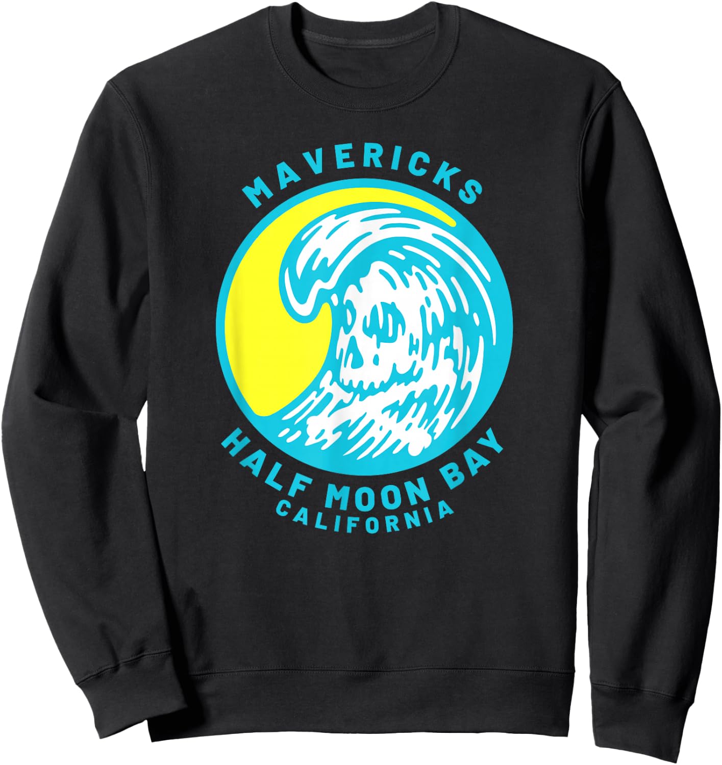 Mavericks Half Moon Bay Surfing Sweatshirt - Sweatshirt | Black