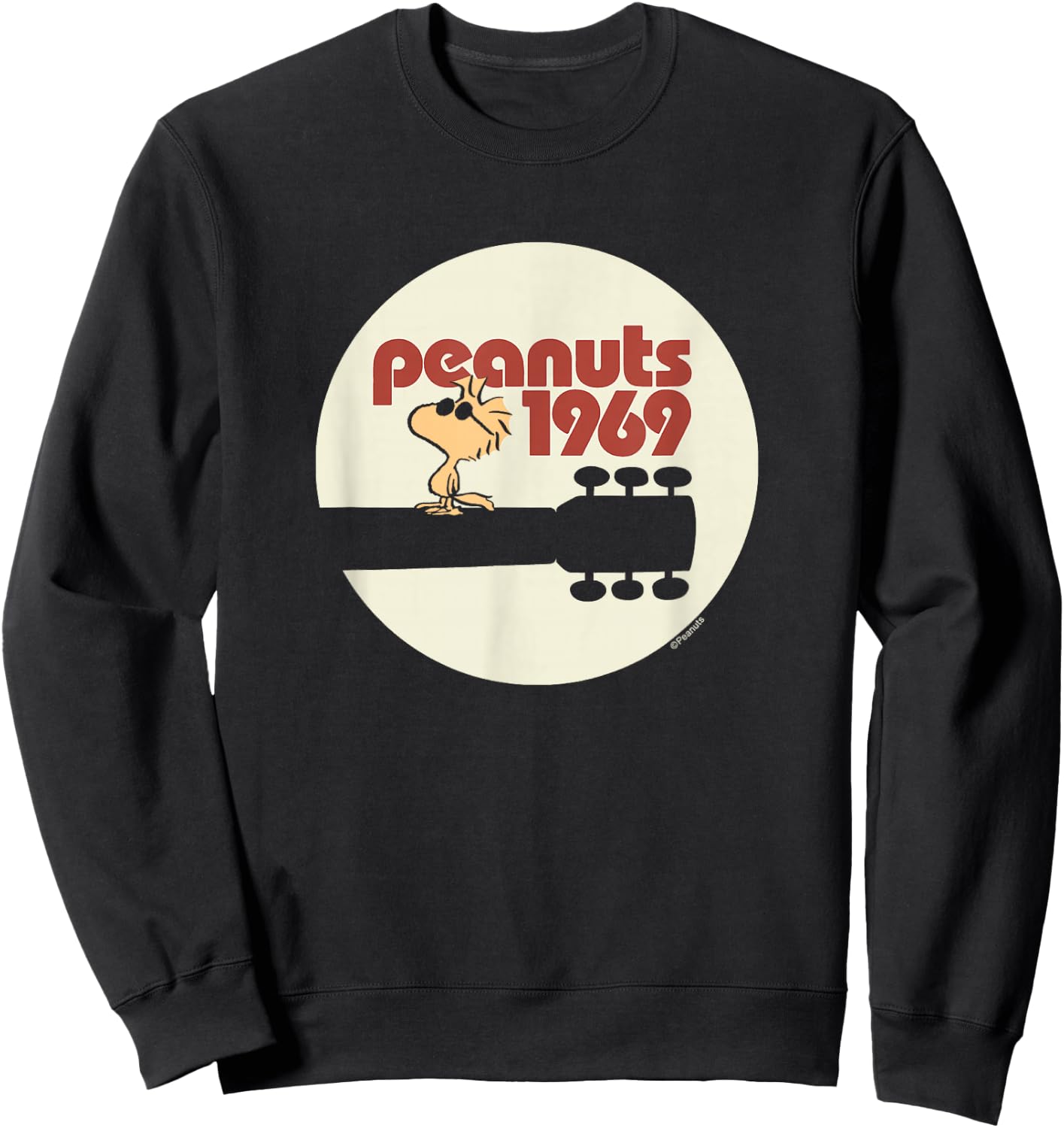 Peanuts - Woodstock 1959 Music Guitar Sweatshirt - Sweatshirt | Black