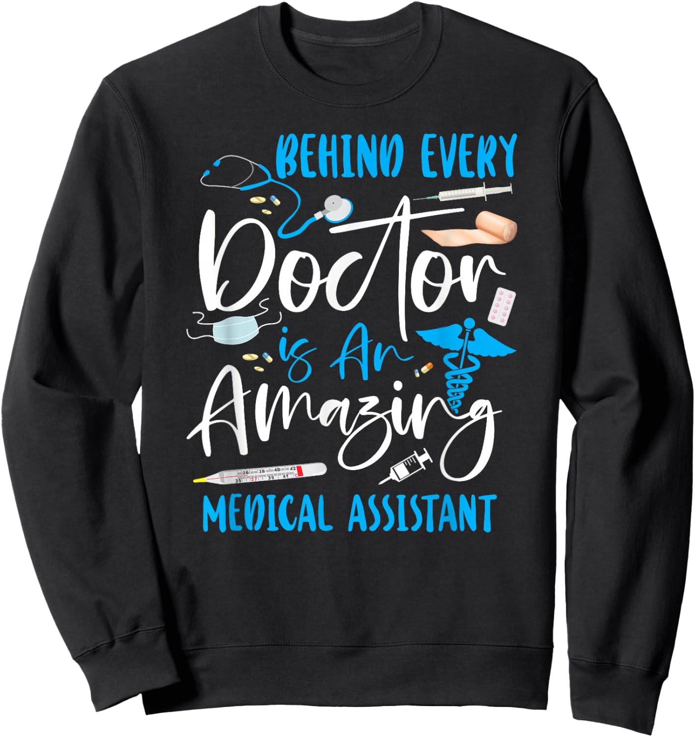 Certified Medical Assistant Doctor CMA Sweatshirt - Sweatshirt | Black
