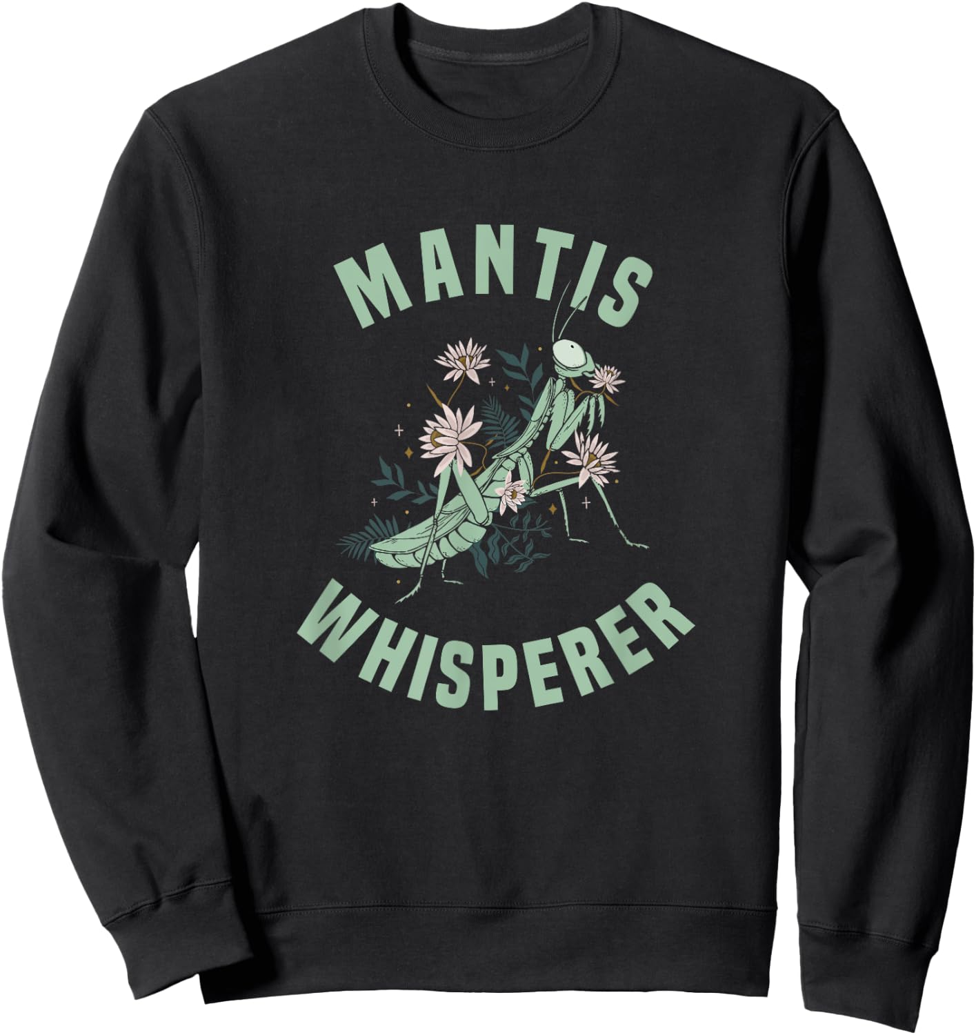 Praying Mantis Insect Lover Sweatshirt - Sweatshirt | Black
