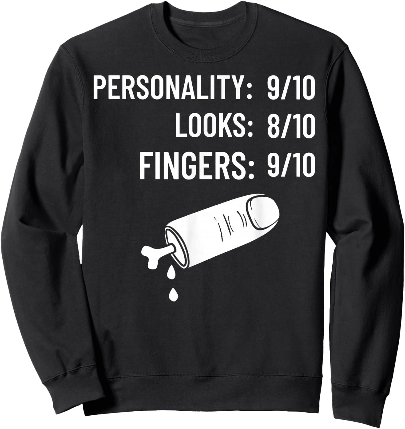 Missing Finger Prosthetic Amputation Recovery Sweatshirt - Sweatshirt | Black