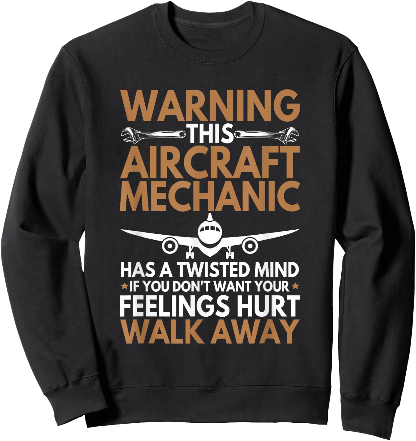 Funny Aircraft Mechanic Airplane Mechanic Sweatshirt - Sweatshirt | Black