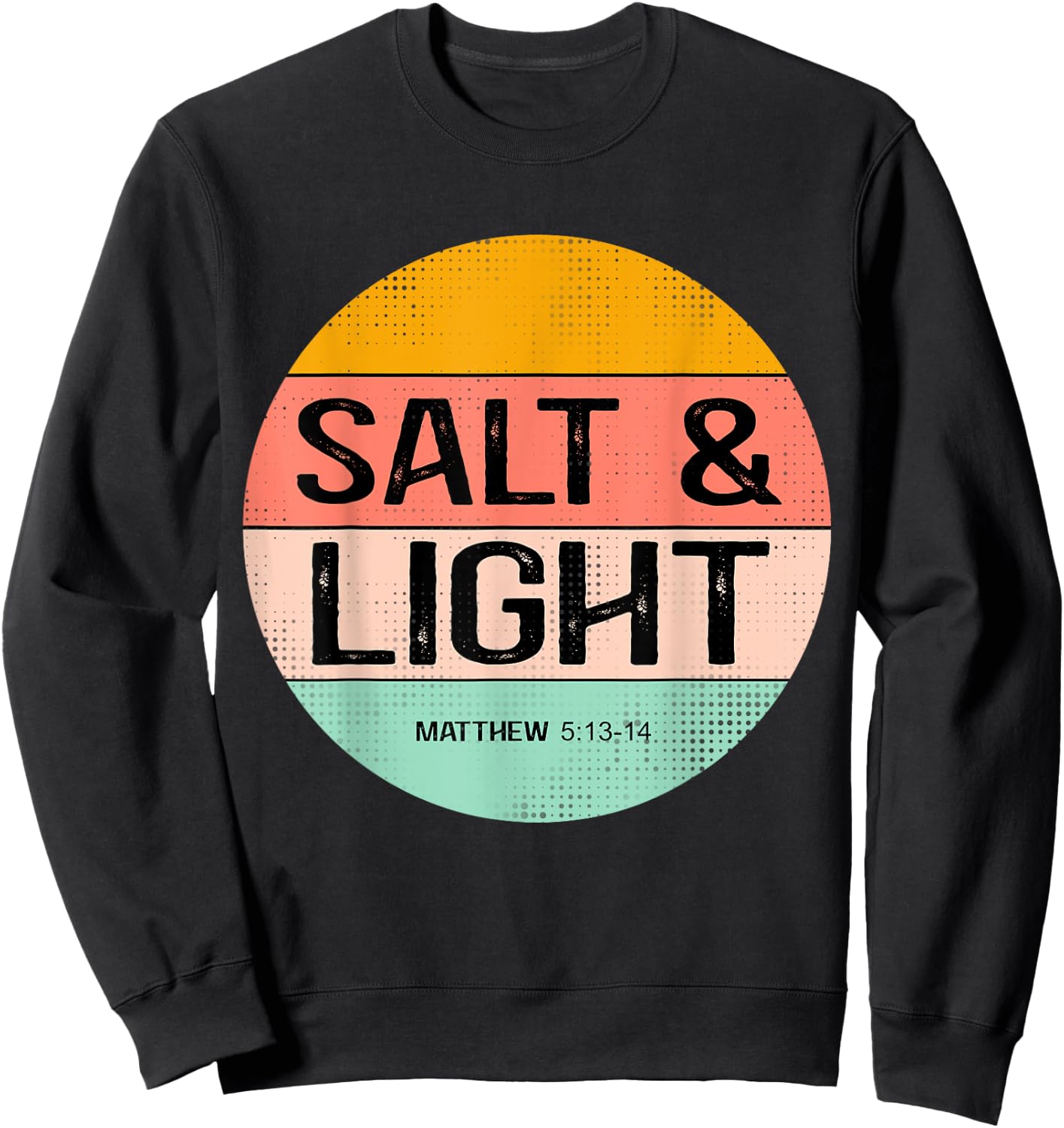 Retro Summer Salt & Light, Women's Christian Apparel Sweatshirt - Sweatshirt | Black