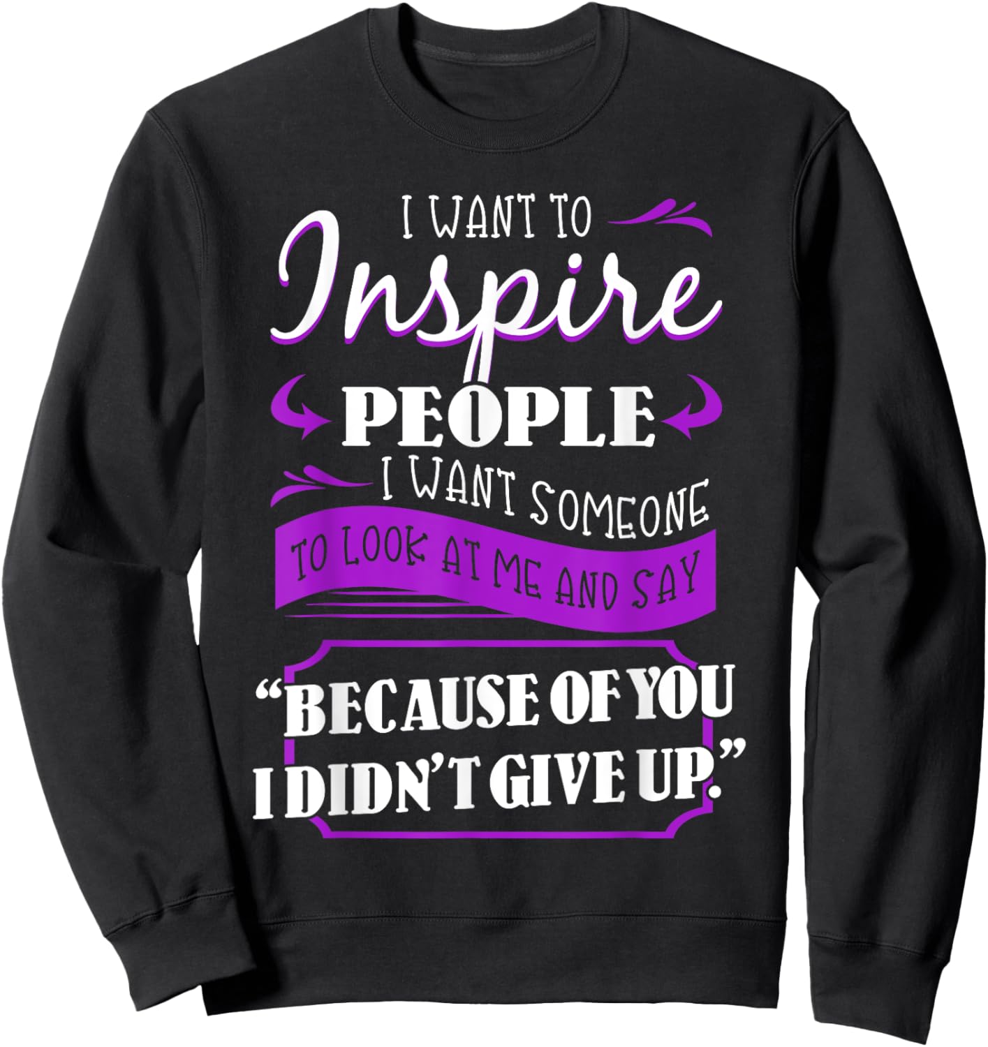 SLE Awareness Lupus Butterfly Rash Cure Purple Ribbon Gift Sweatshirt - Sweatshirt | Black