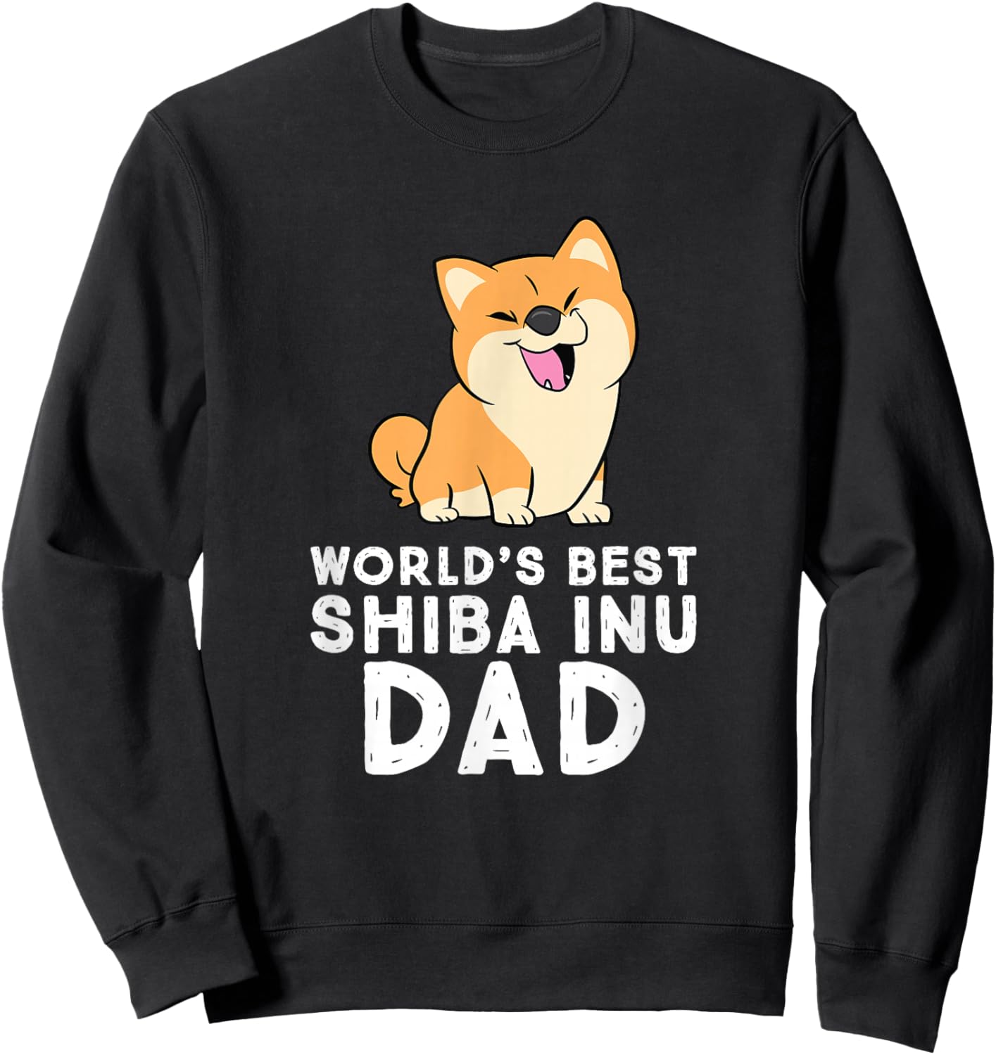 World's Best Shiba Inu Dad Dog Shiba Dad Sweatshirt - Sweatshirt | Black