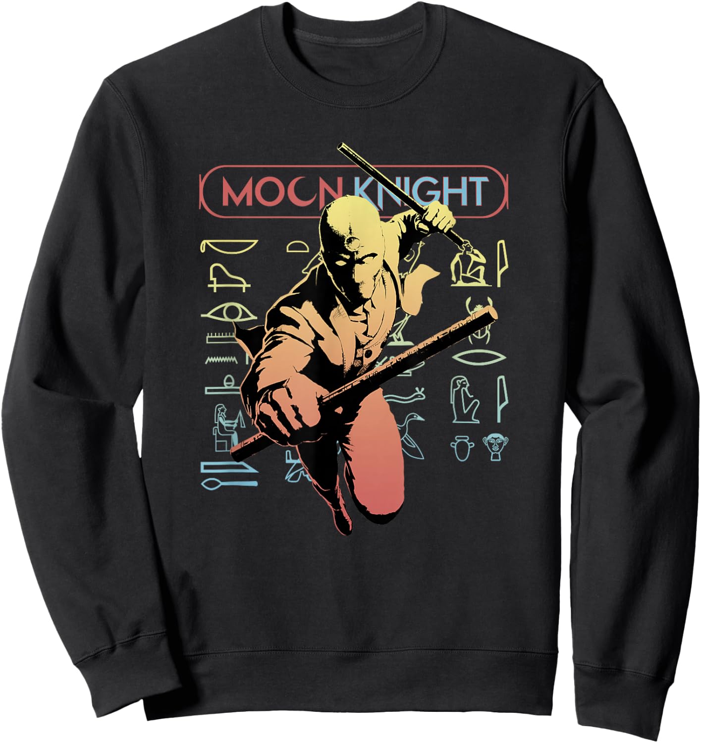 Marvel Moon Knight Action Poster Sweatshirt - Sweatshirt | Black