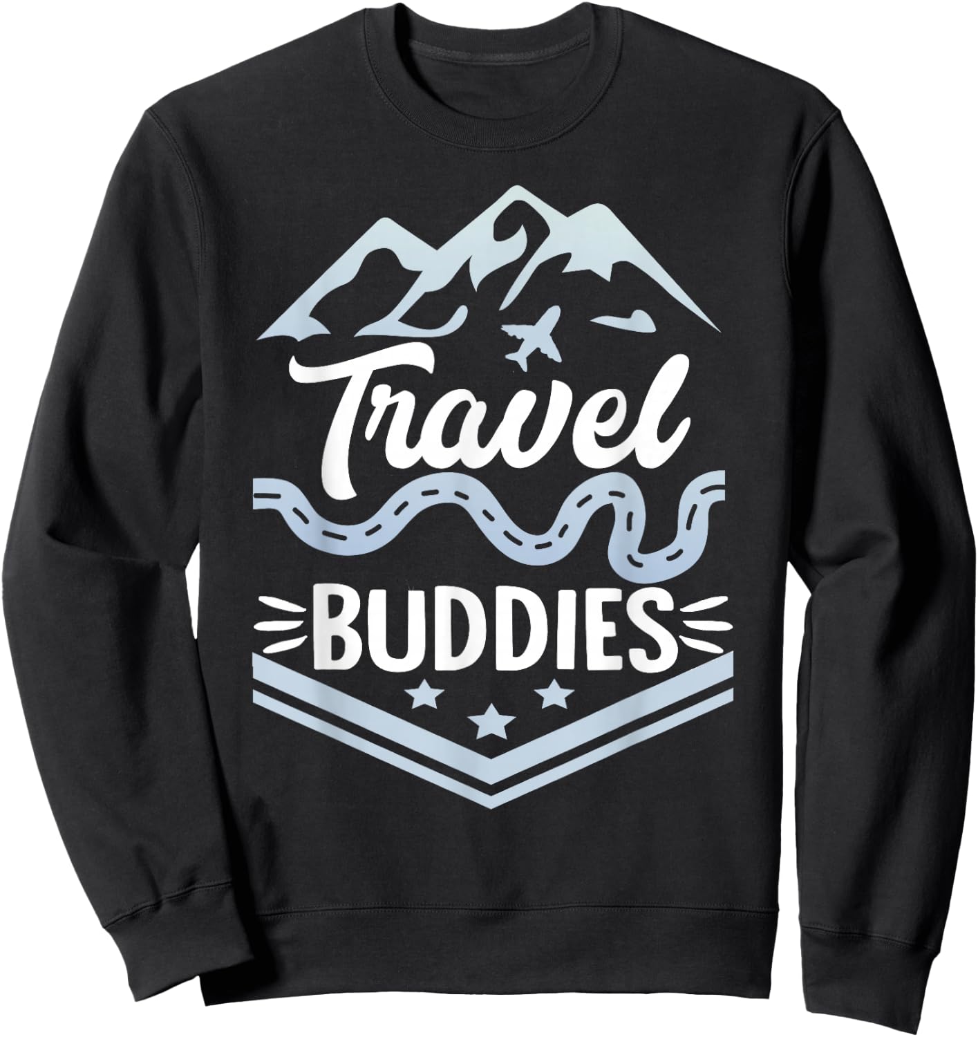 Traveller Flight Vacation Travel Buddies Sweatshirt - Sweatshirt | Black