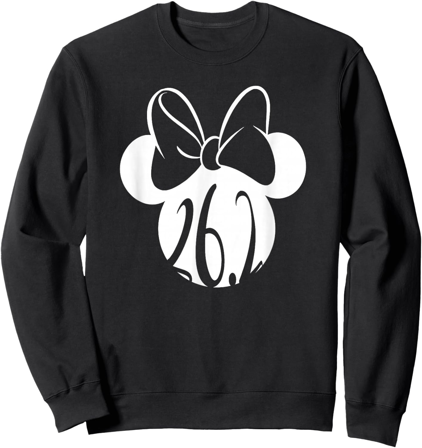 Disney Mickey And Friends Minnie Mouse Marathon 26.2 Logo Sweatshirt - Sweatshirt | Black