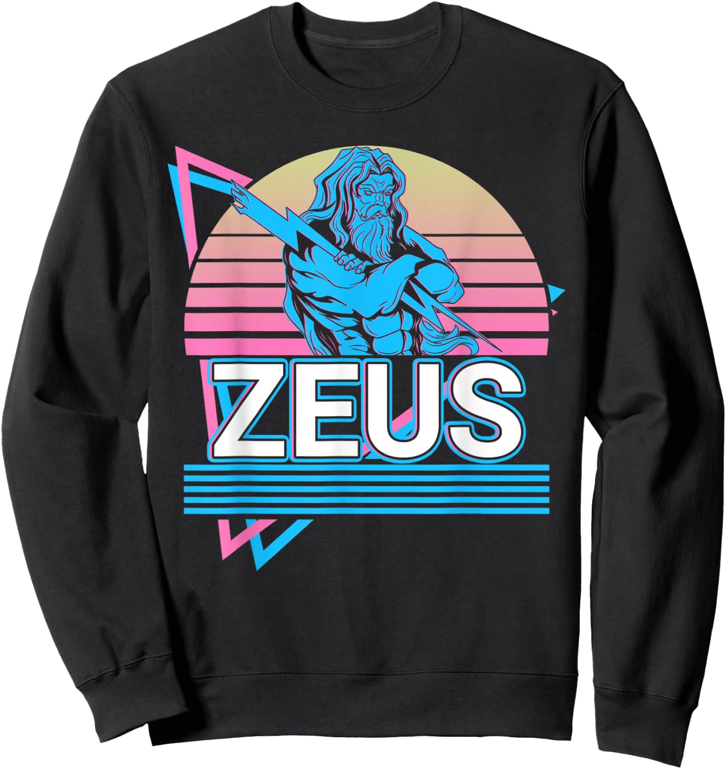 Zeus Greek God Of Sky Sweatshirt - Sweatshirt | Black