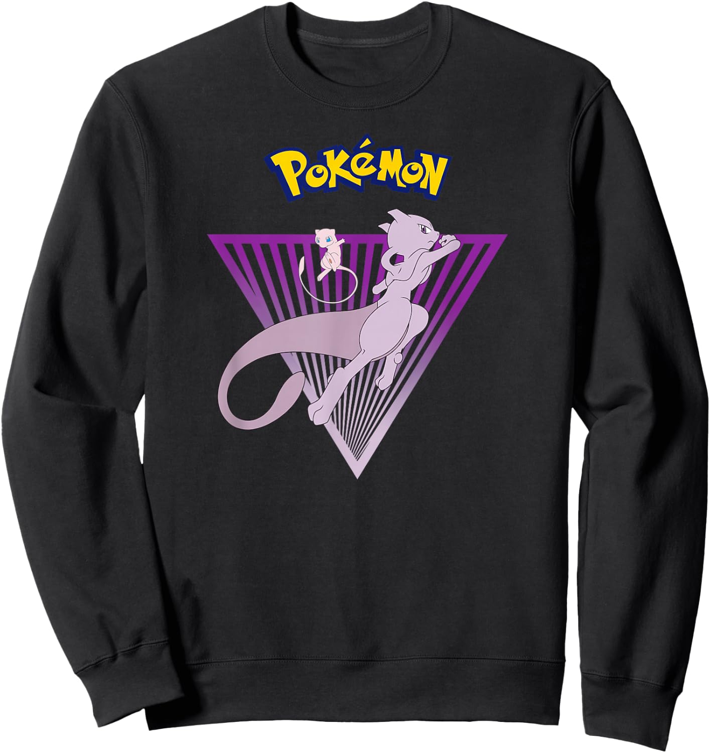 Pokemon Mewtwo and Mew Sweatshirt - Sweatshirt | Black