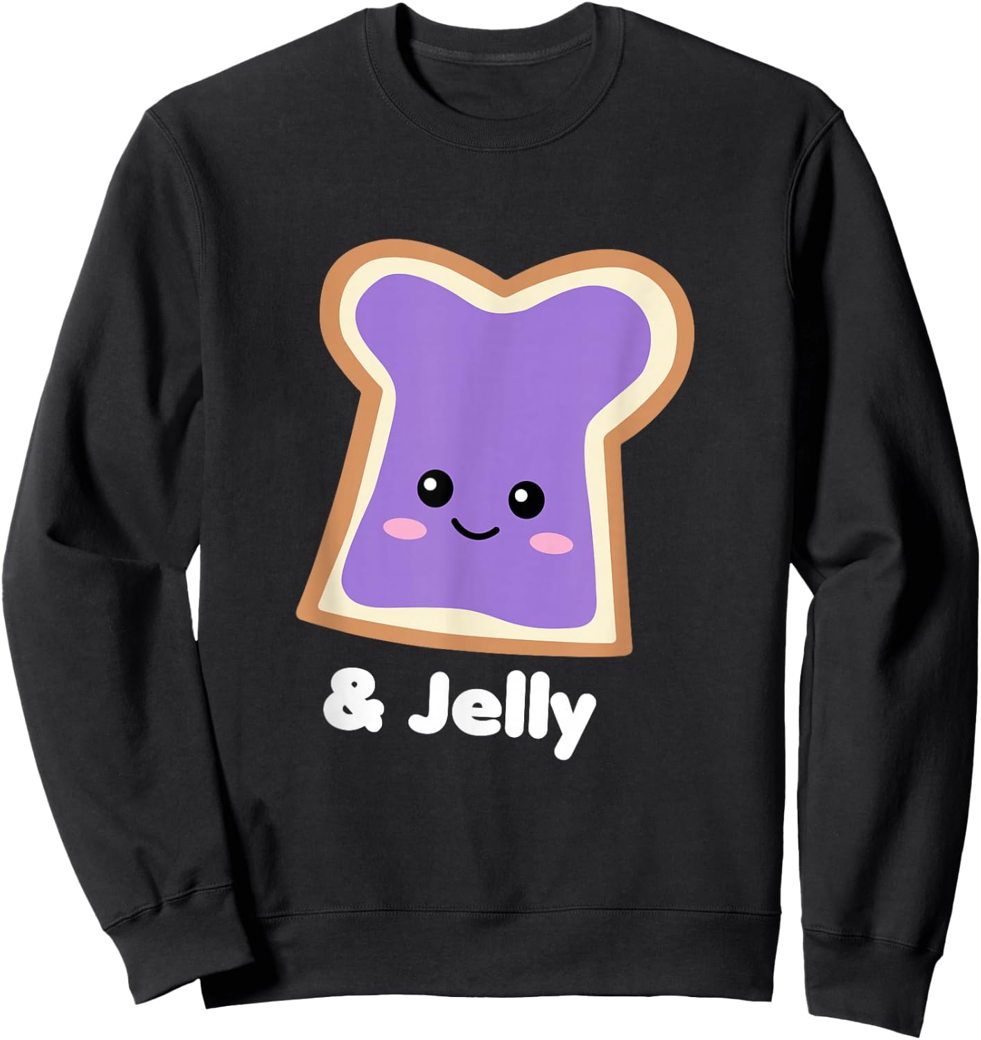 Peanut Butter Girls Jelly Halloween Group Costume Sweatshirt - Sweatshirt | Black