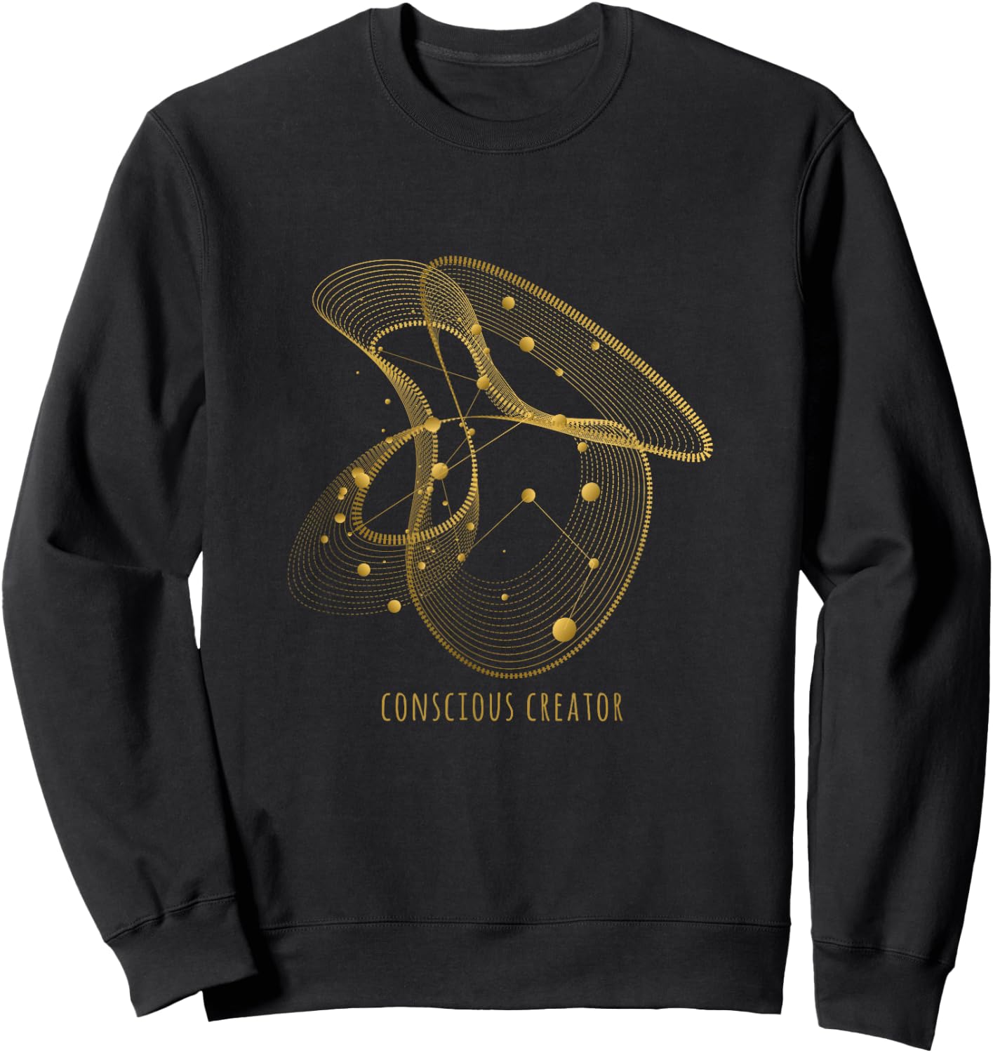 Conscious Creator Sacred Geometry Sweatshirt - Sweatshirt | Black