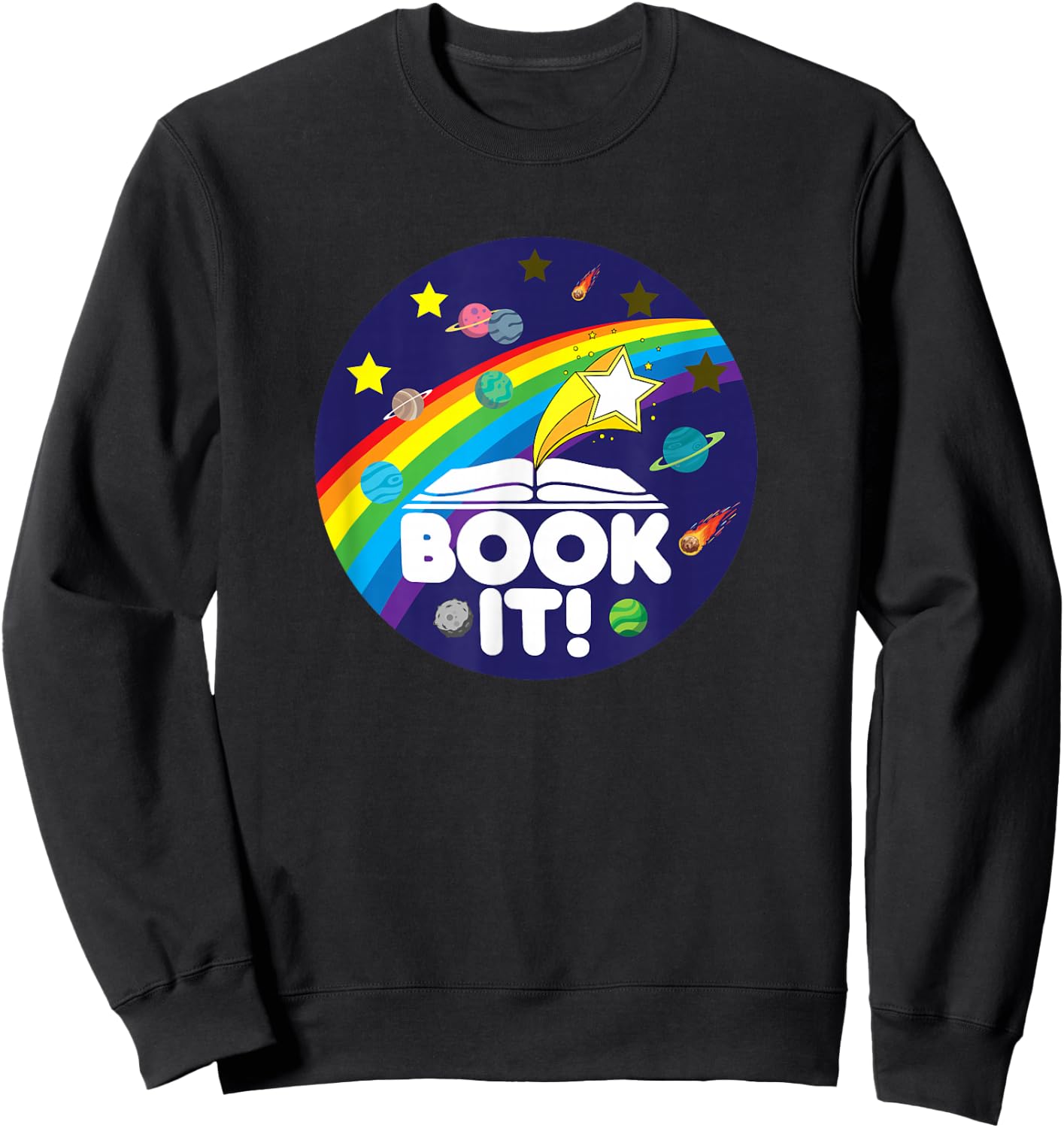 Book IT ! Childhood Retro Sweatshirt - Sweatshirt | Black