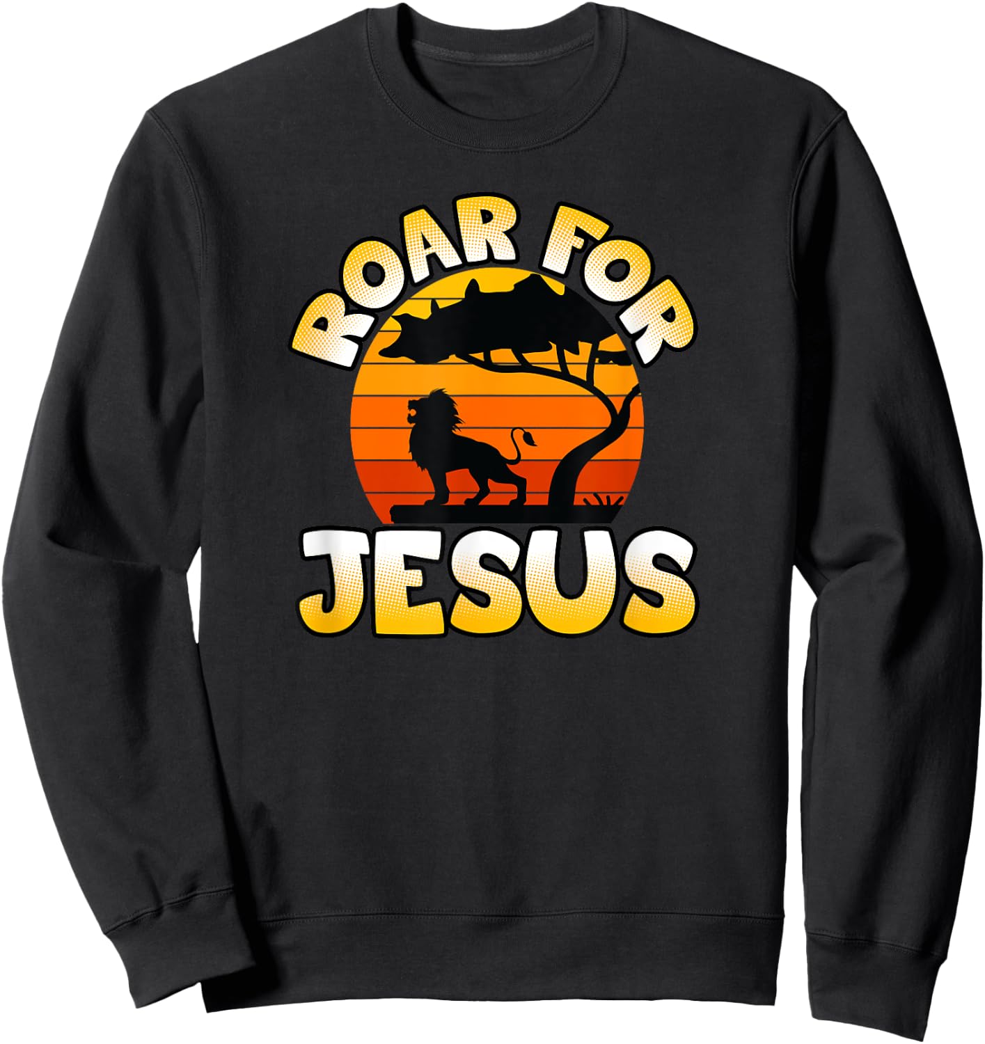 Vacation Bible School Lion Wild About VBS Roar For Jesus Sweatshirt - Sweatshirt | Black