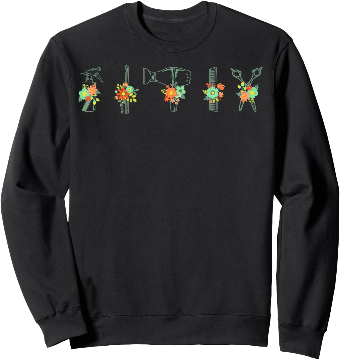 Hairdresser Hairstyling Hairstylist Beautician Hairdressing Sweatshirt - Sweatshirt | Black