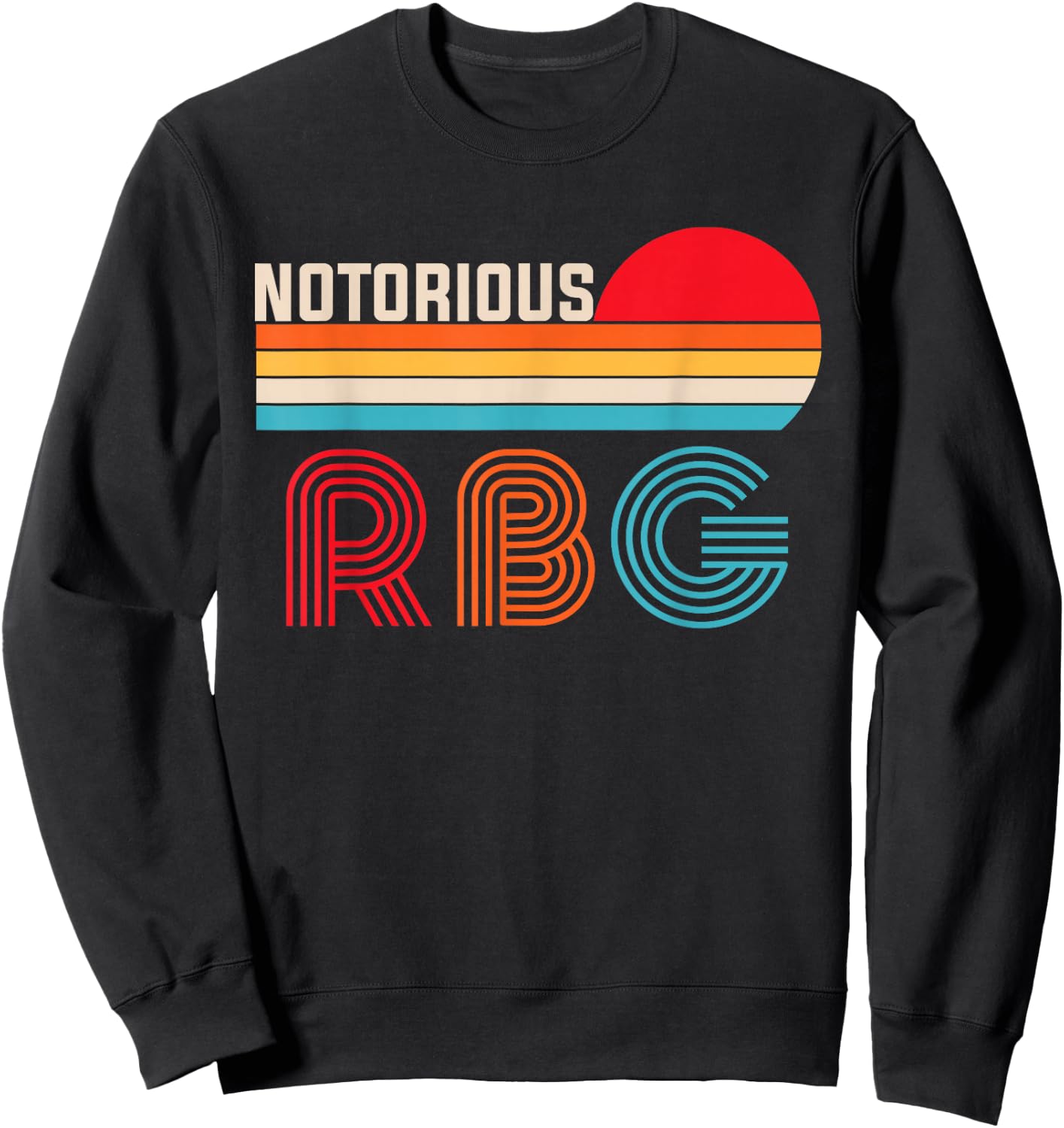 Vintage Notorious RBG shirt , Ruth Bader Ginsburg Sweatshirt - Sweatshirt | Black