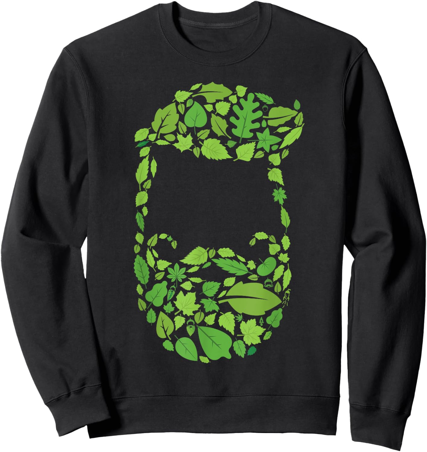 Leaf Beard - Big Beard Forest Sweatshirt - Sweatshirt | Black