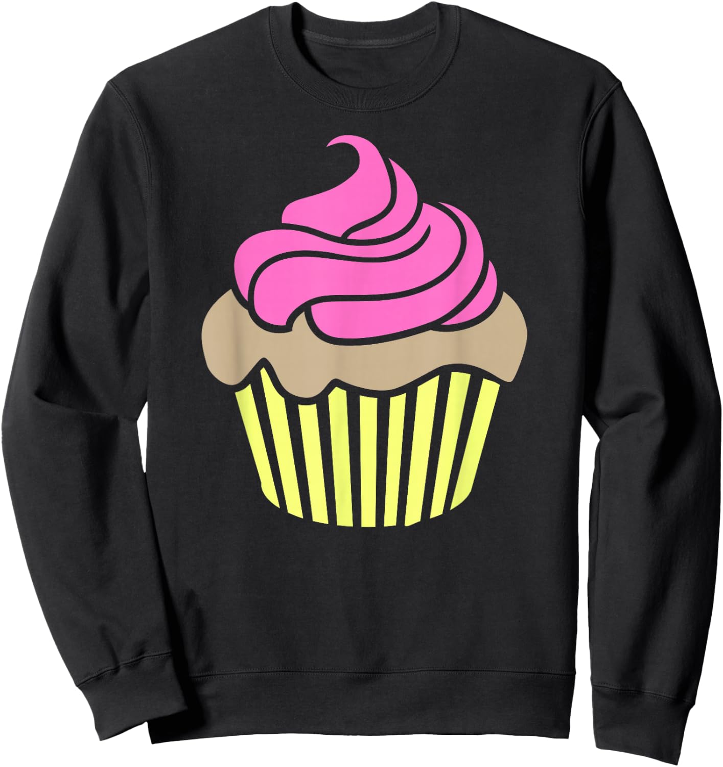Cupcake pink frosting Sweatshirt - Sweatshirt | Black