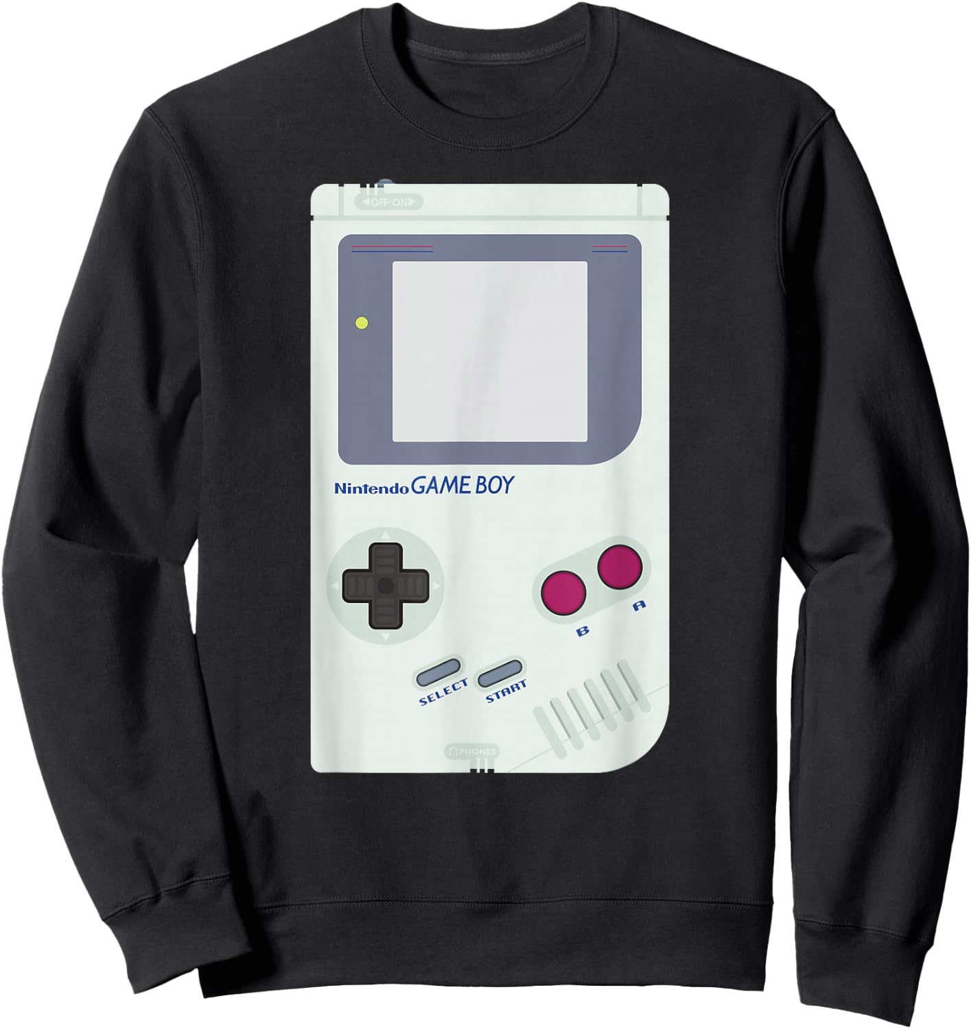 Nintendo Game Boy Handheld Console Graphic Sweatshirt - Sweatshirt | Black