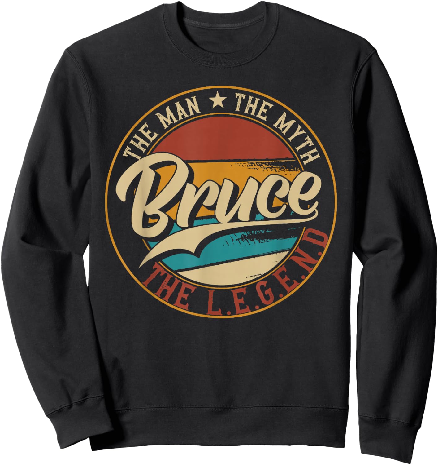 Bruce The man the myth the legend Sweatshirt - Sweatshirt | Black