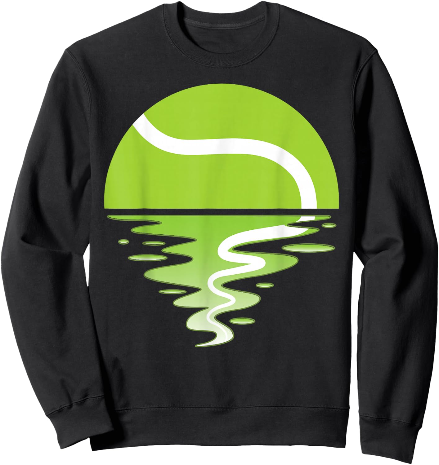 Sunset Tennis Ball Tennis Player Sweatshirt - Sweatshirt | Black