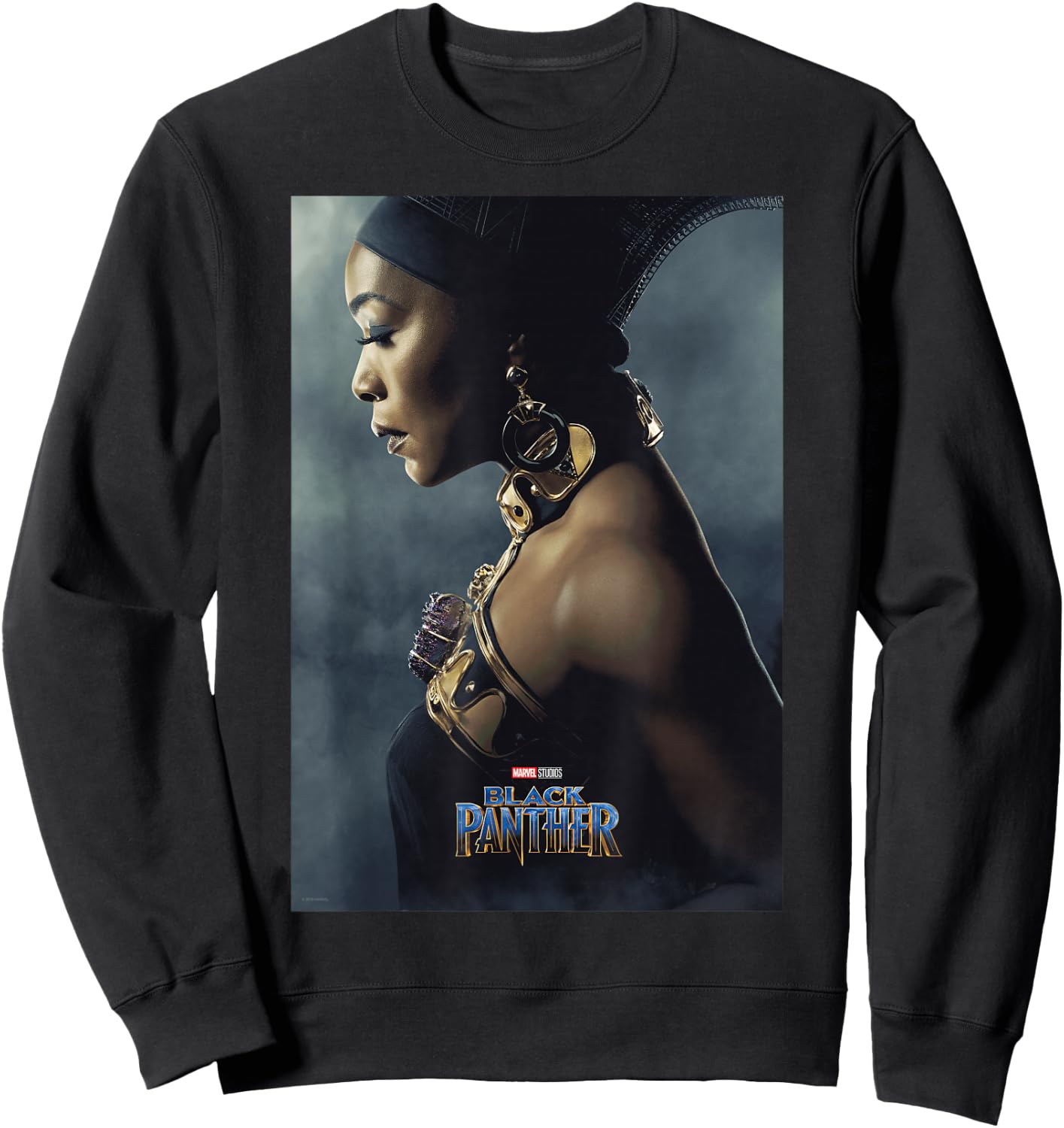 Marvel Black Panther Avengers Ramonda Poster Graphic Sweatshirt - Sweatshirt | Black
