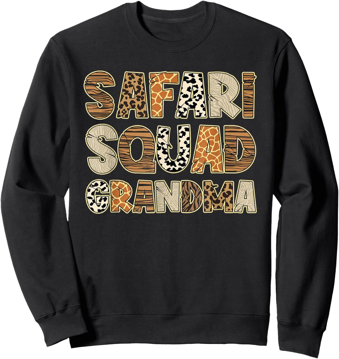 Africa Safari Zoo Safari Squad Grandma Of Birthday Boy Girl Sweatshirt - Sweatshirt | Black