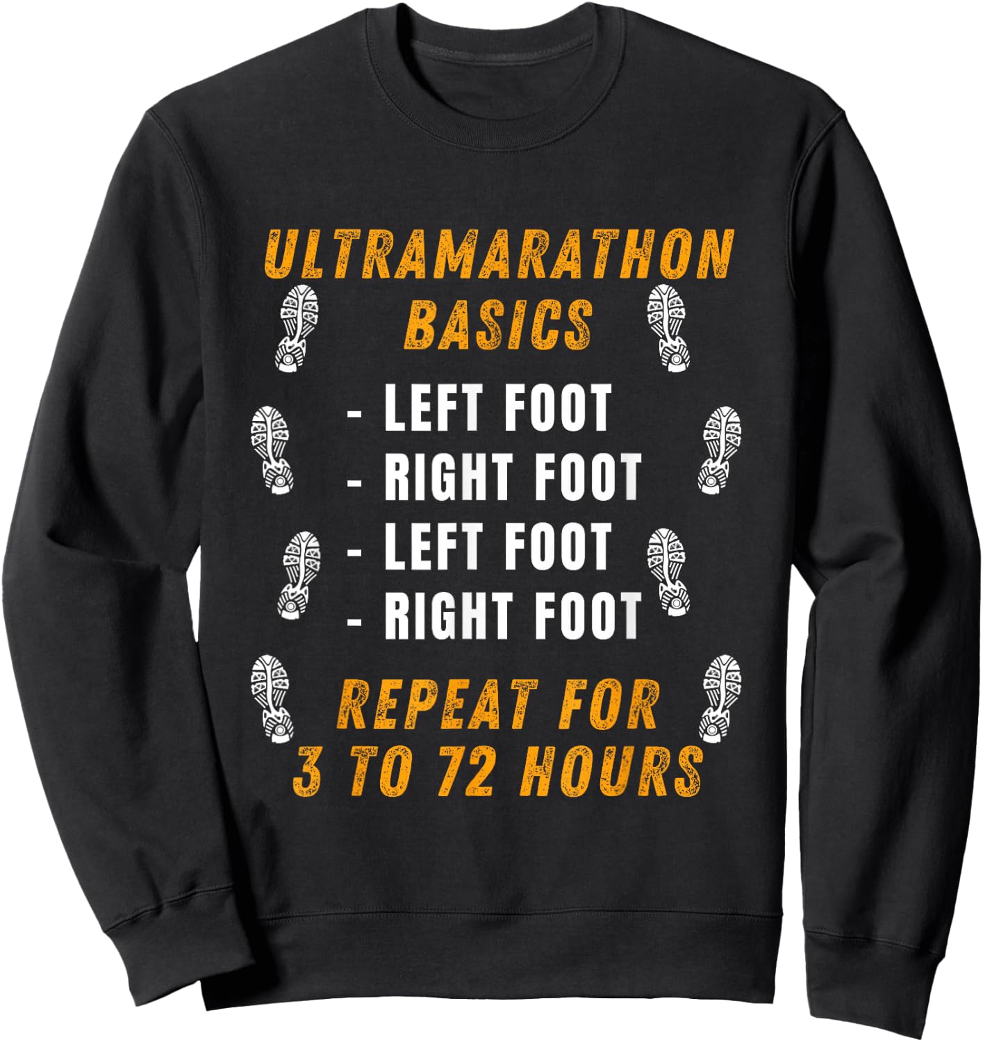 Ultramarathon Basics Running Funny Marathon Ultra Runner Sweatshirt - Sweatshirt | Black