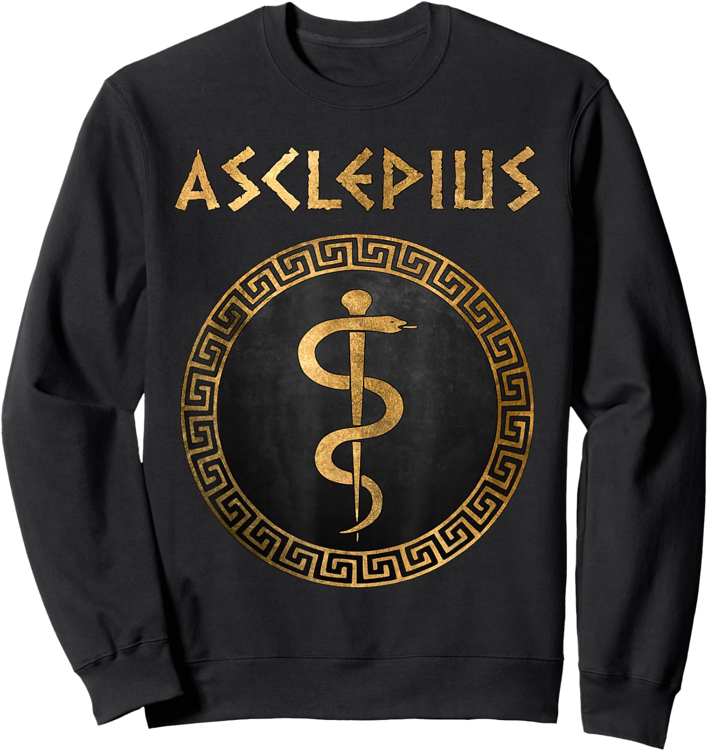 Asklepios Ancient Greek God of Health and Medicine Sweatshirt - Sweatshirt | Black