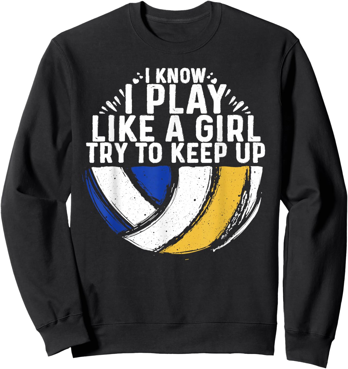 Cool Volleyball Girls Youth Volleyball Team Sports Sweatshirt - Sweatshirt | Black