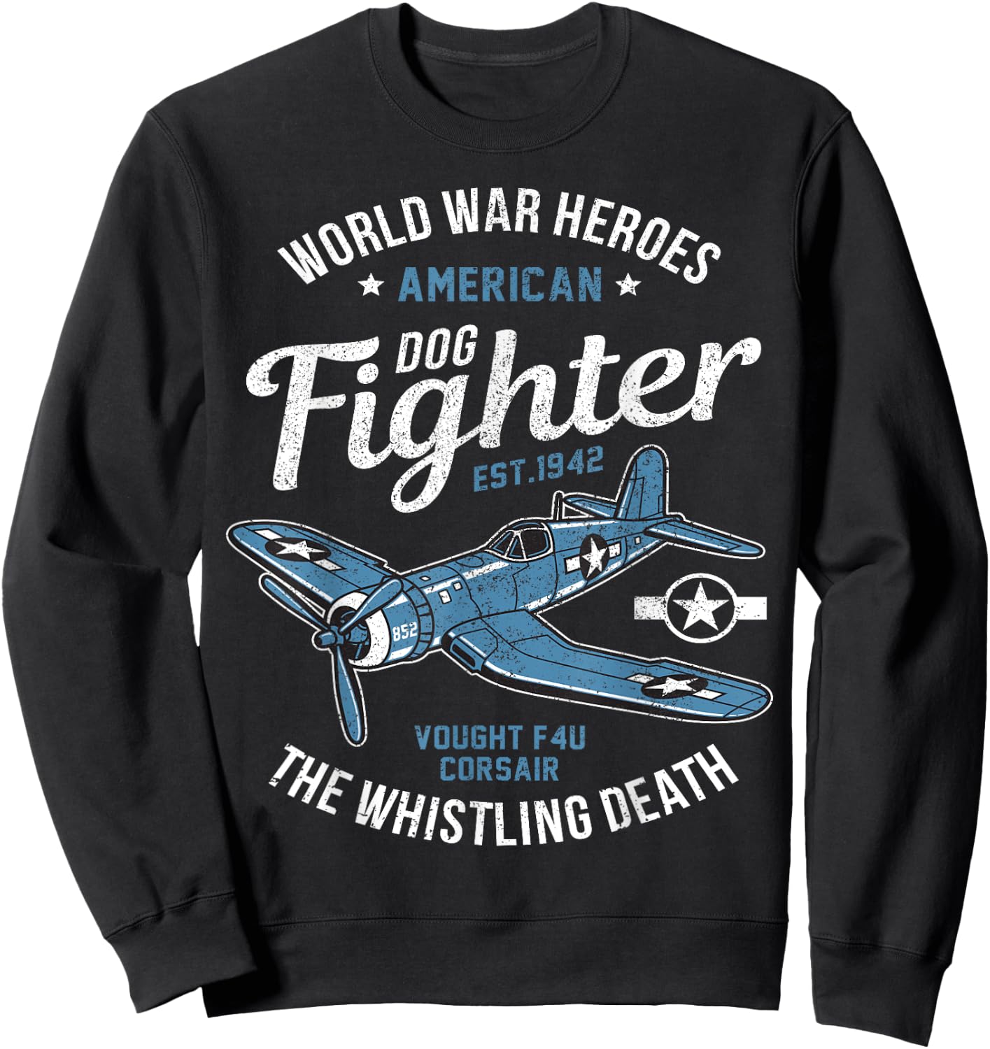 WW2 Planes Warbirds Warplanes F4U Corsair Sweatshirt - Sweatshirt | Black