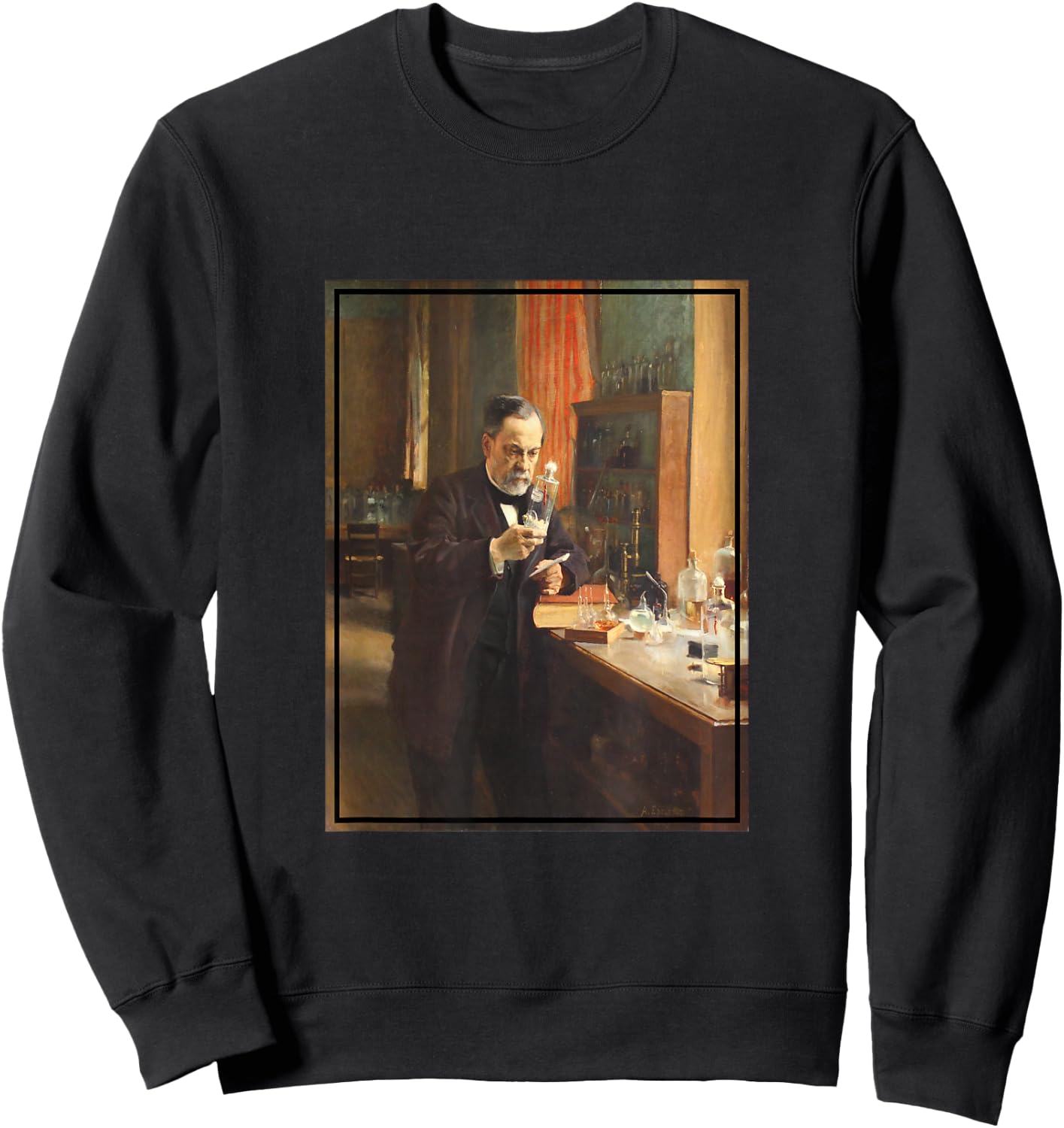 Louis Pasteur Painting Portrait (1885) Sweatshirt - Sweatshirt | Black