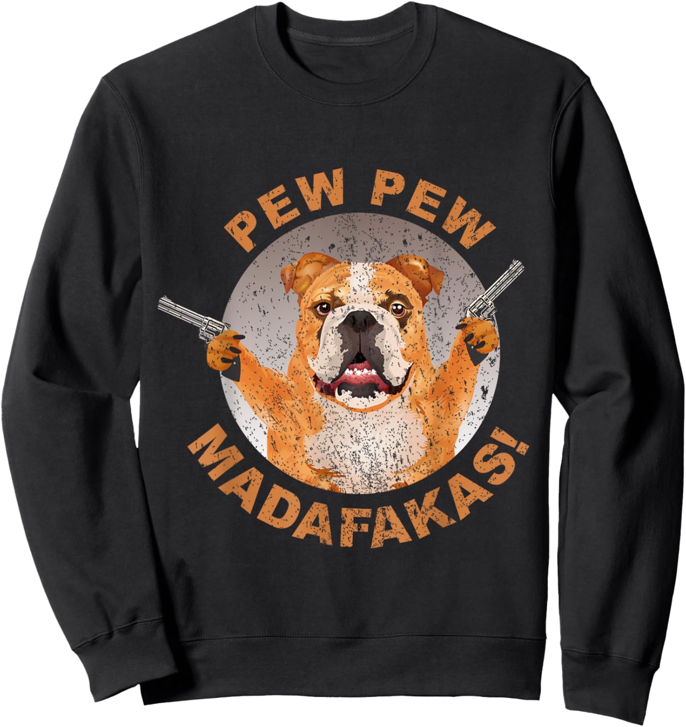 Pew Pew Madafakas Crazy French Bulldog Funny Gamer Gift Women Sweatshirt - Sweatshirt | Black