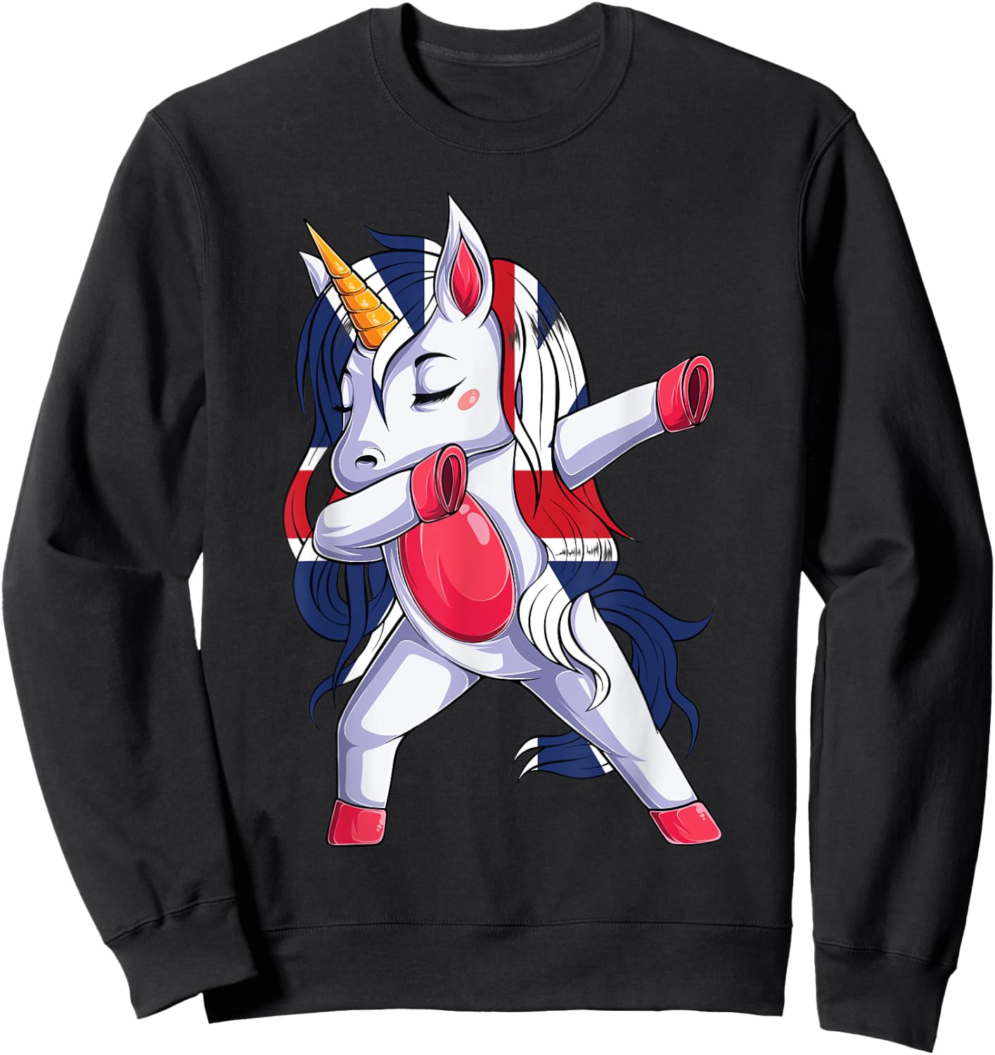 Great Britain Unicorn Great Britain British Sweatshirt - Sweatshirt | Black